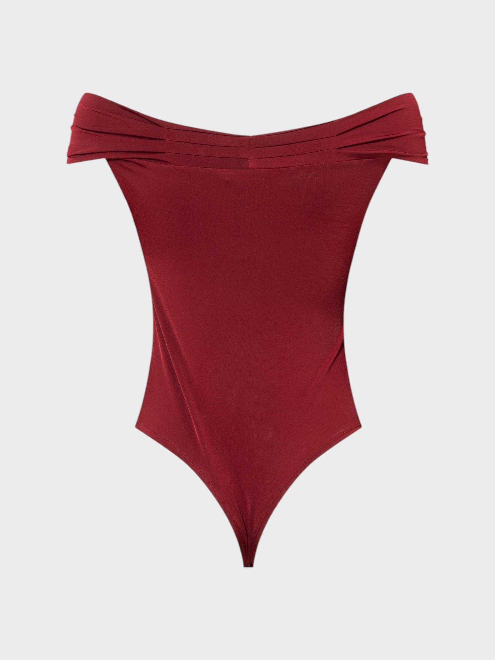 Kayık Yaka Büzgü Detaylı Kolsuz Body Kategorisiz Modelleri