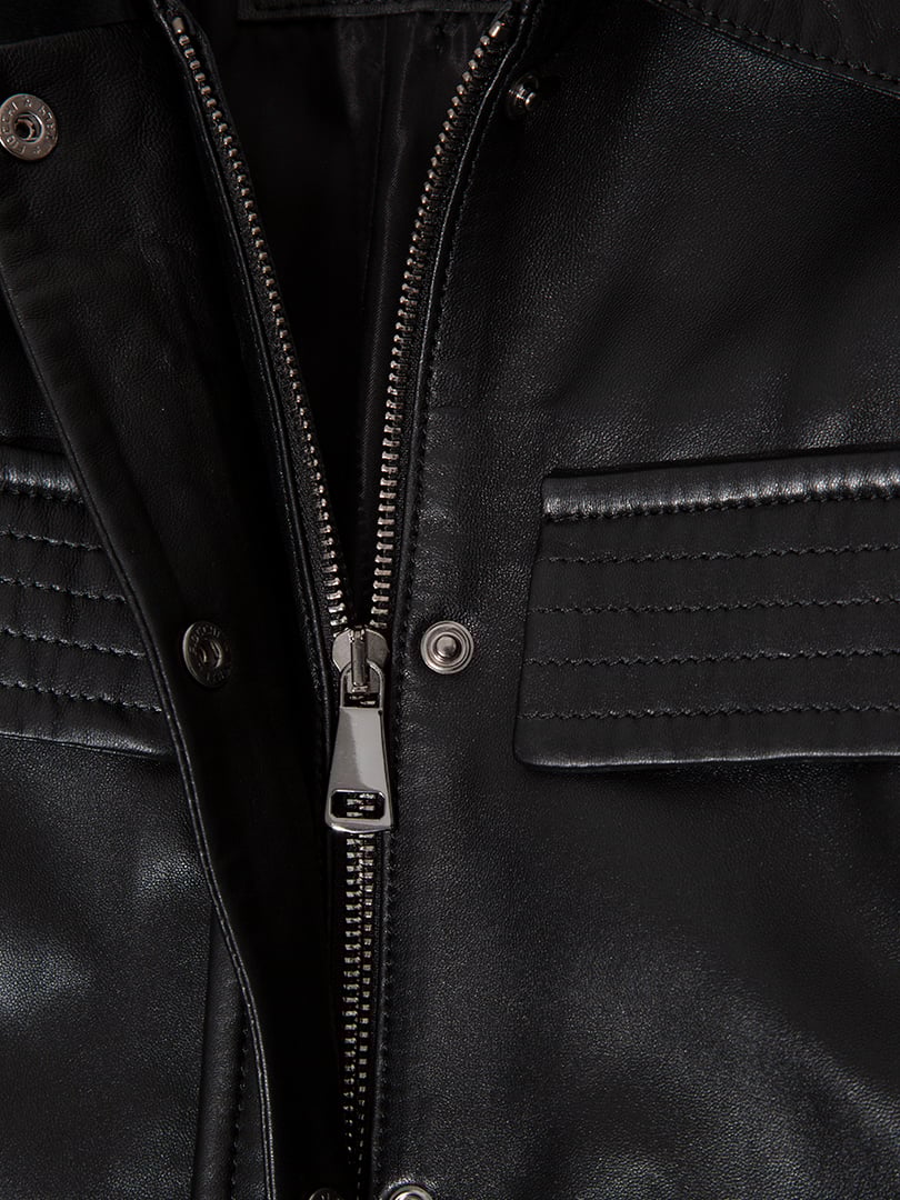 Kemerli Deri Tulum - Siyah