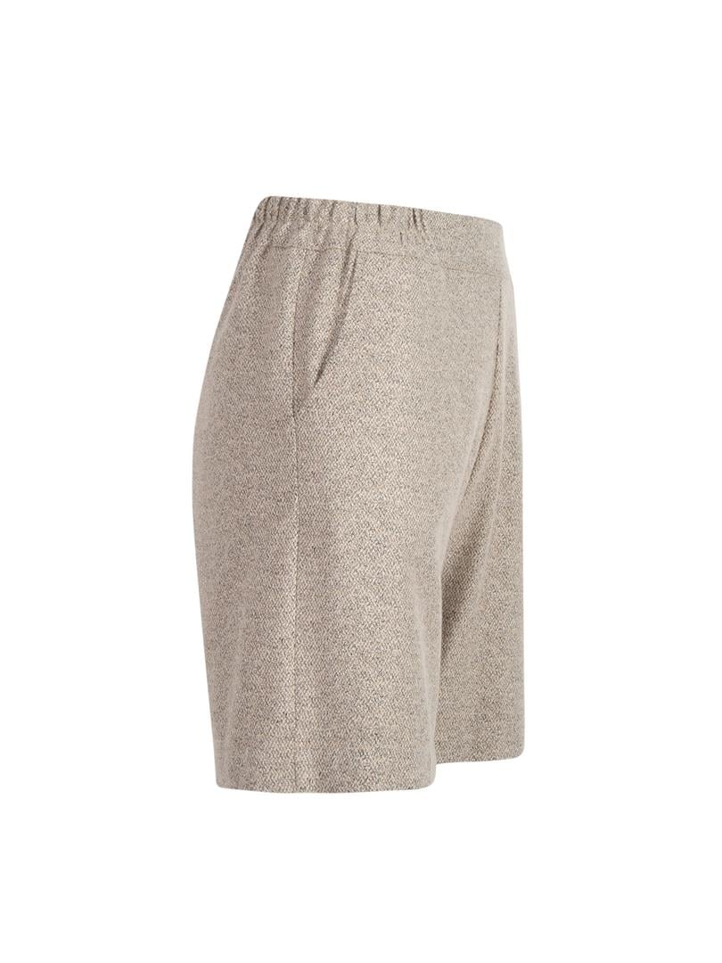 Kırçıllı Dokuma Şort - Bej