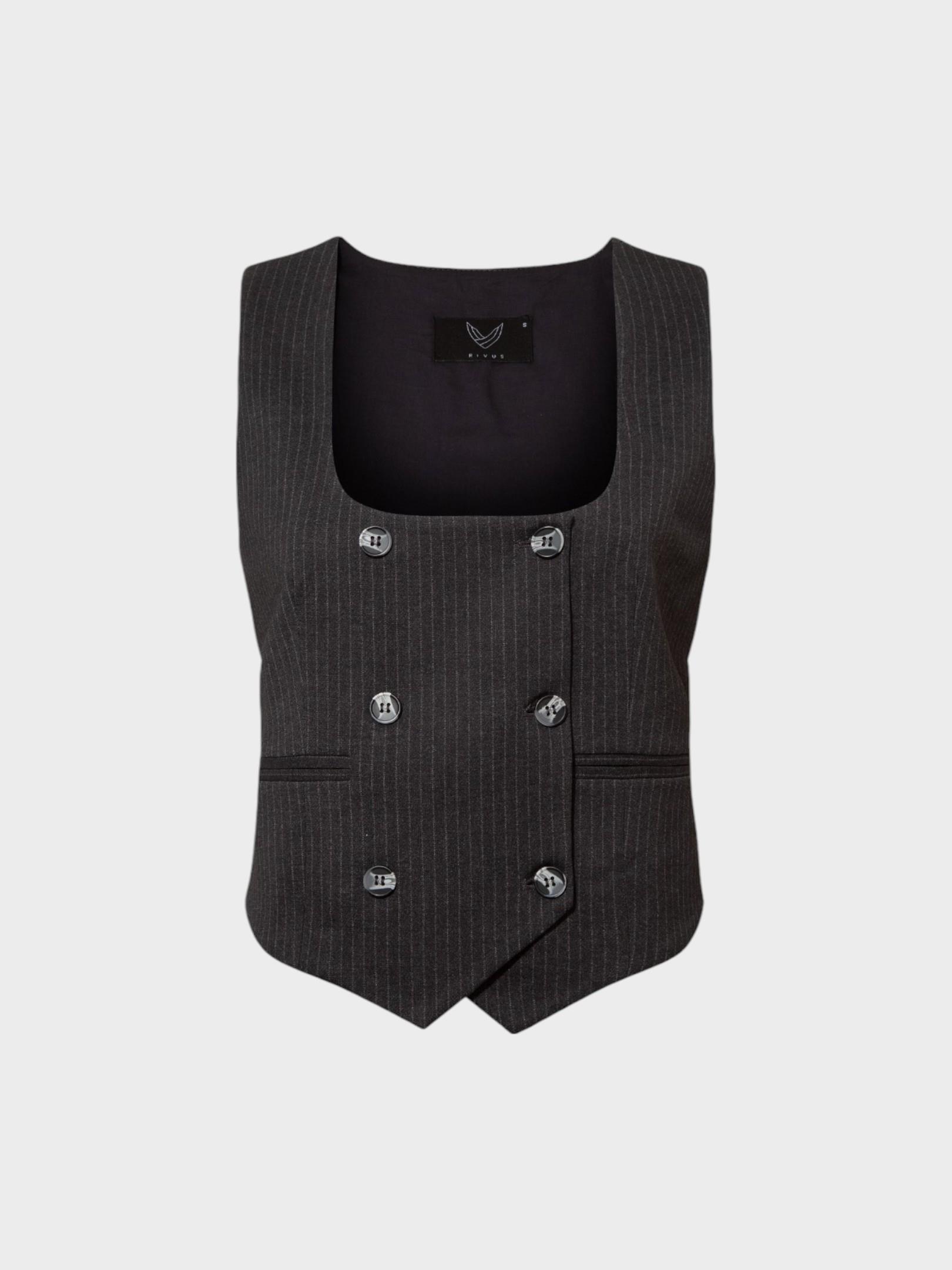 Kruvaze Düğmeli Yelek Kategorisiz Modelleri