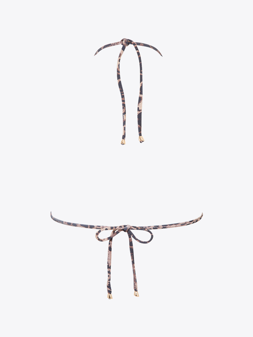 Leopar Üçgen Bikini Üstü - Leopar