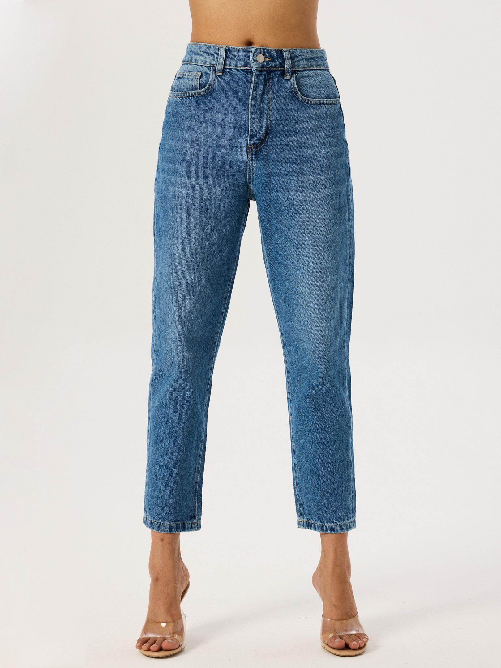 Mom Fit Jean Pantolon - Light Indigo Jean Modelleri