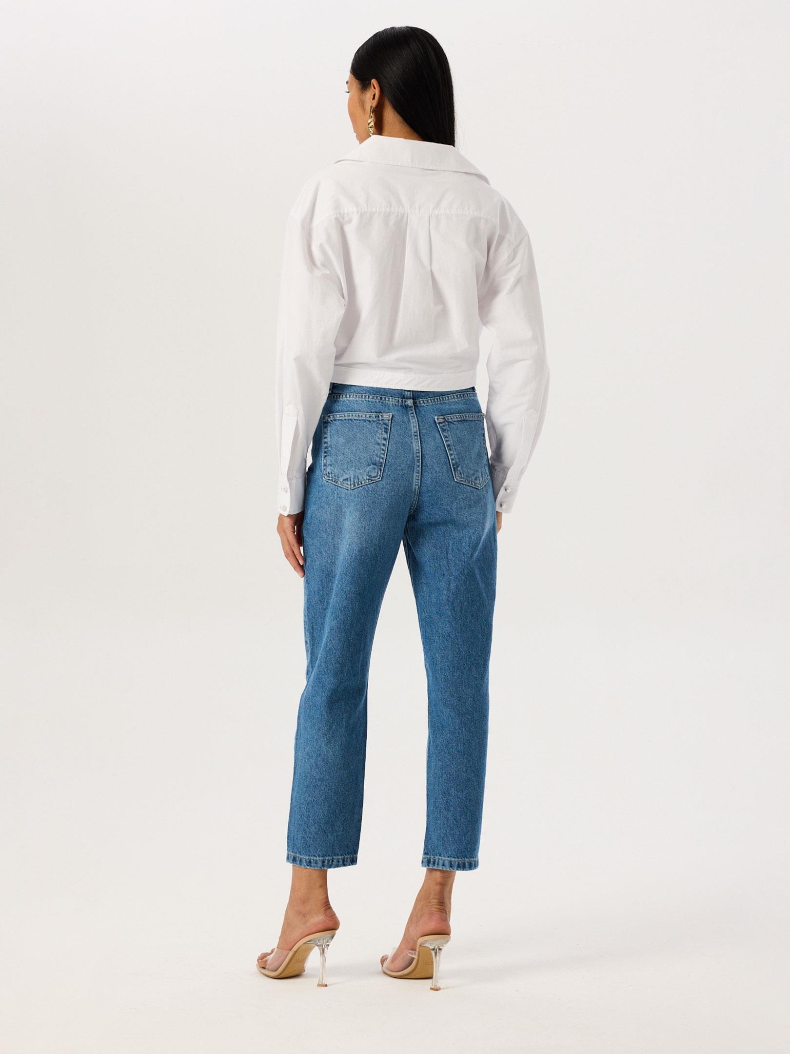 Mom Fit Jean Pantolon - Light Indigo Jean Modelleri