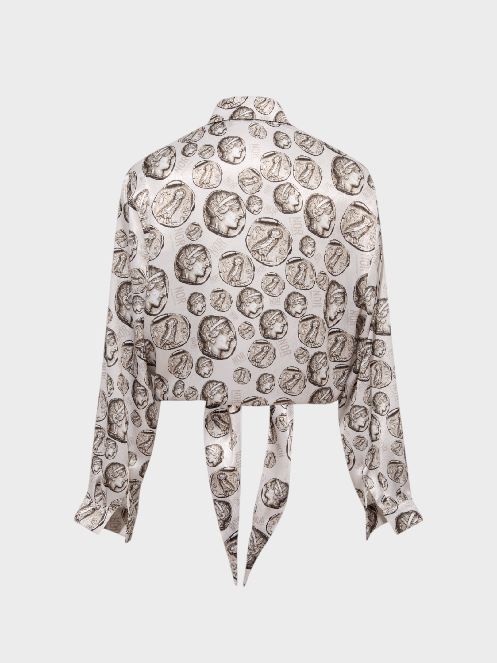 Önden Bağlama Detaylı Gömlek - Desenli Gömlek Modelleri