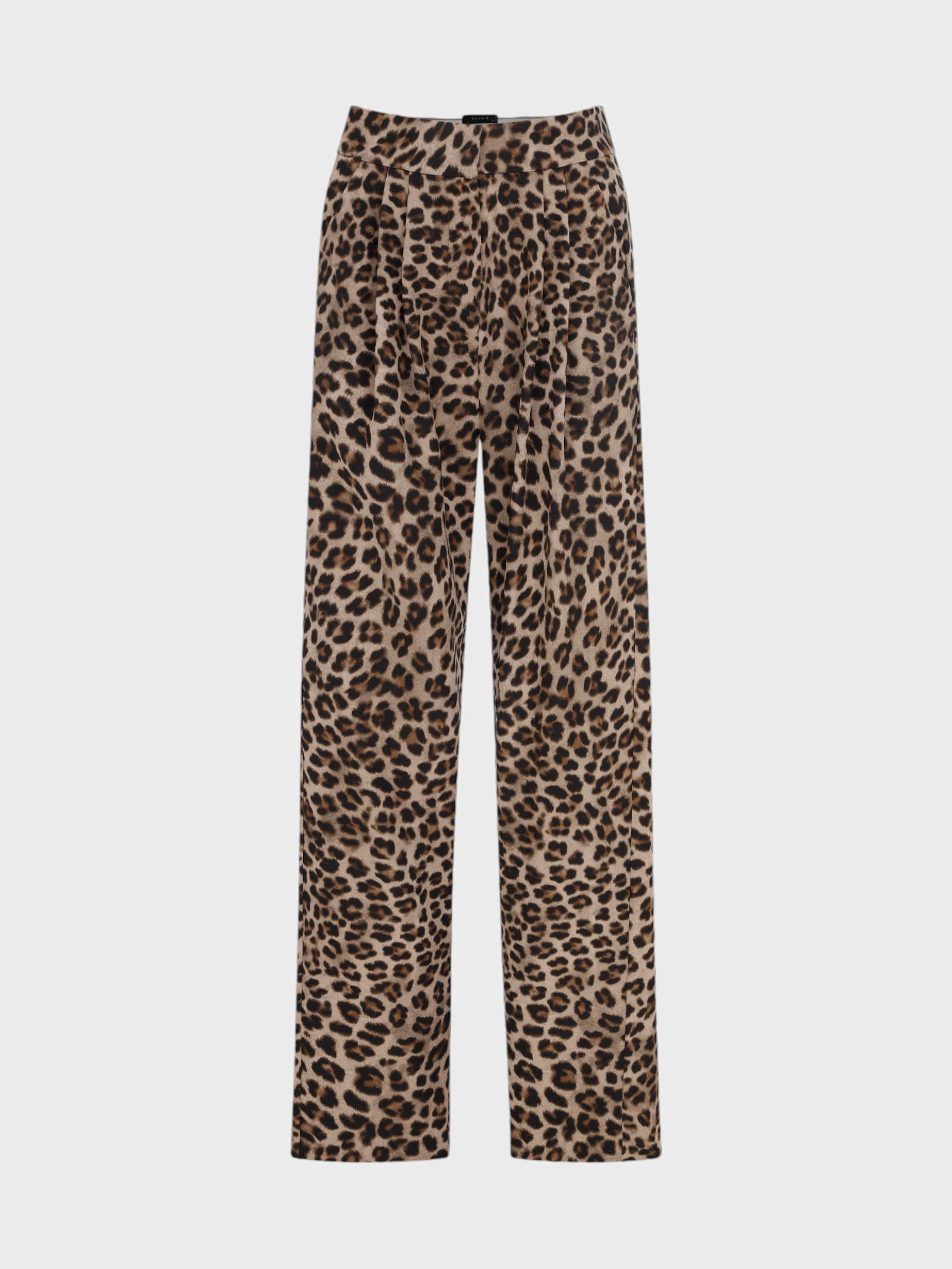 Önü Pileli Geniş Paça Pantolon - Leopar Pantolon Modelleri