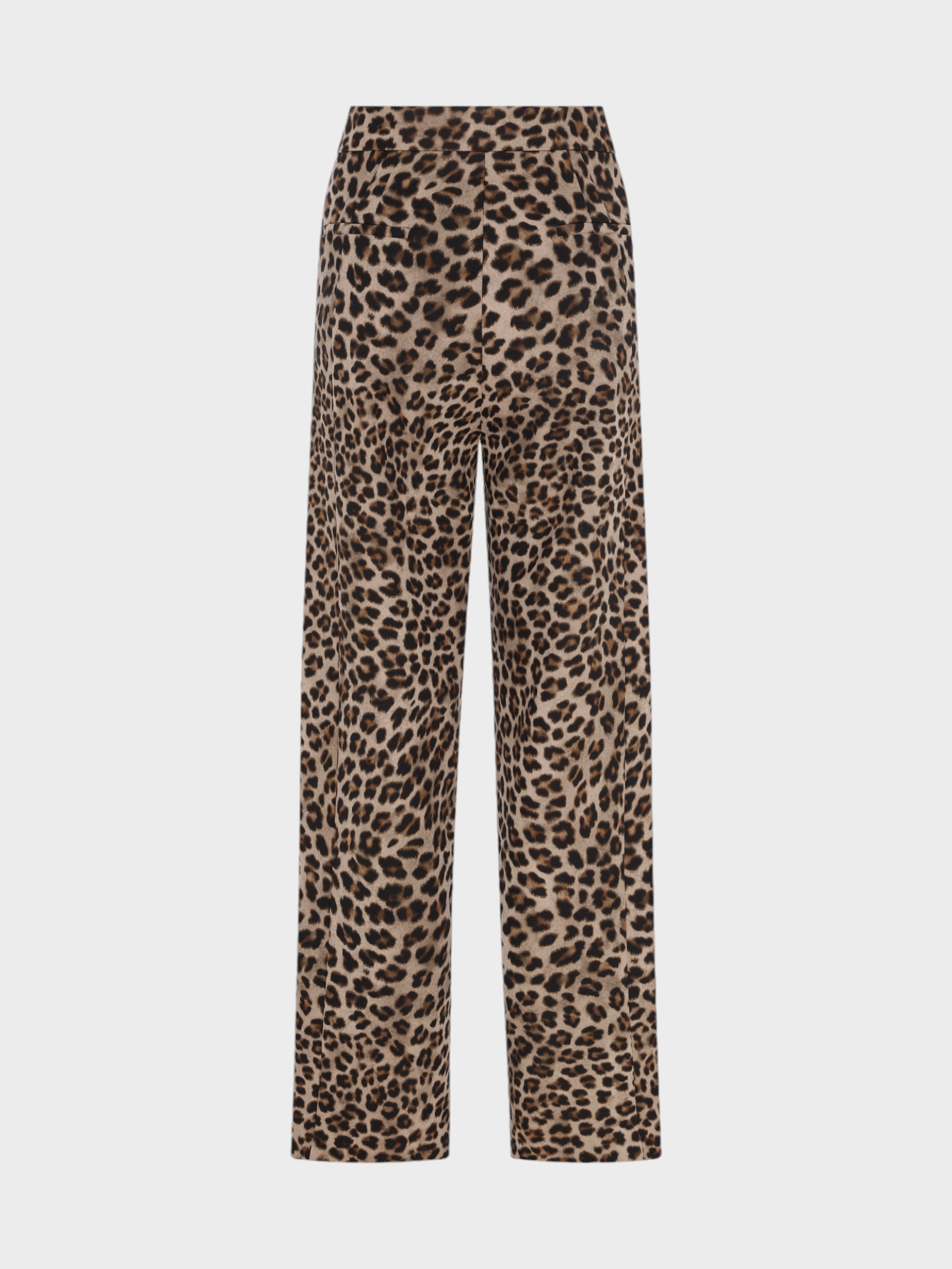 Önü Pileli Geniş Paça Pantolon - Leopar Pantolon Modelleri