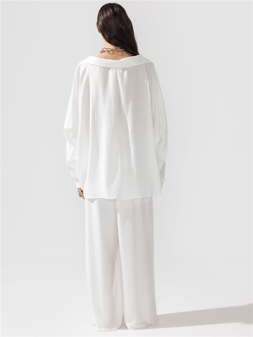 Oversize Gömlek - Beyaz