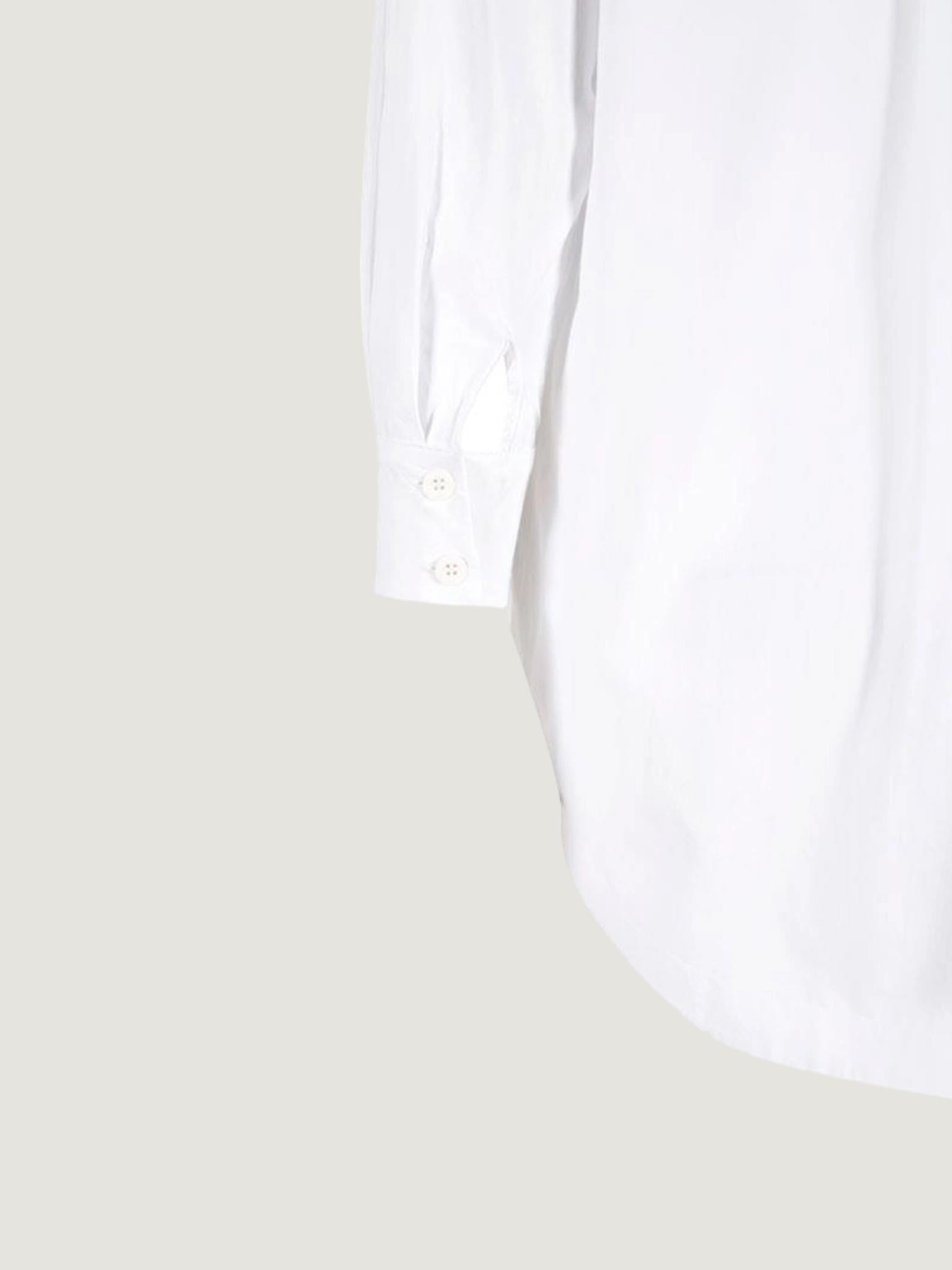 Oversize Kesim Koton Gömlek - Ekru Gömlek Modelleri