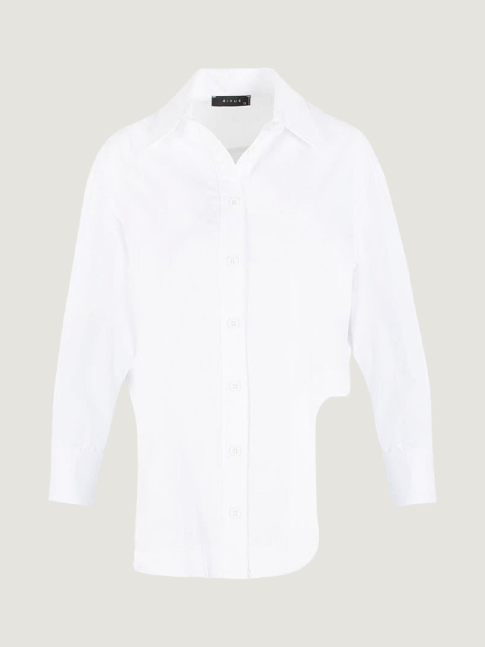 Oversize Kesim Koton Gömlek - Ekru Gömlek Modelleri