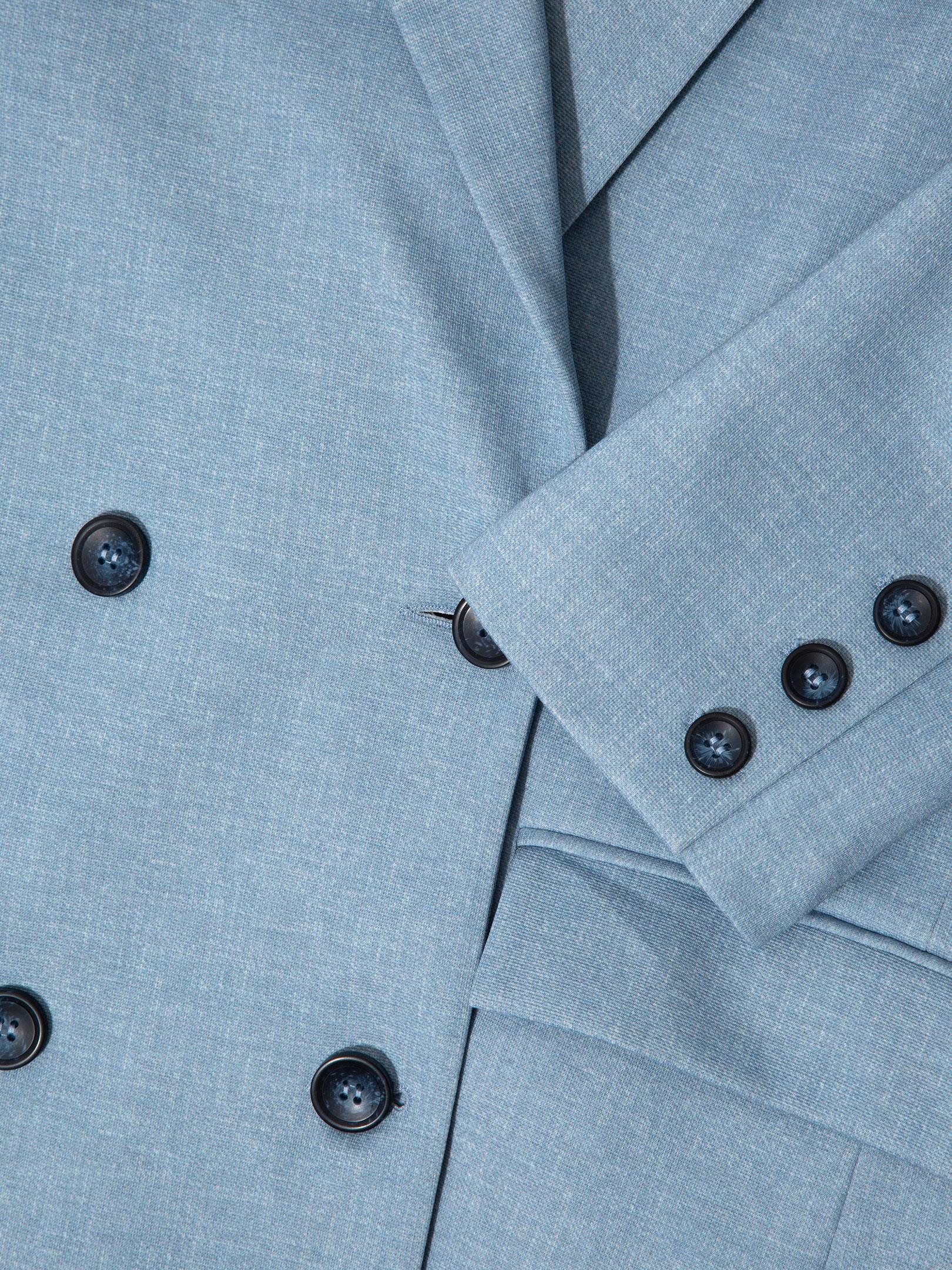 Oversize Kruvaze Kesim Ceket - Mavi Ceket Modelleri