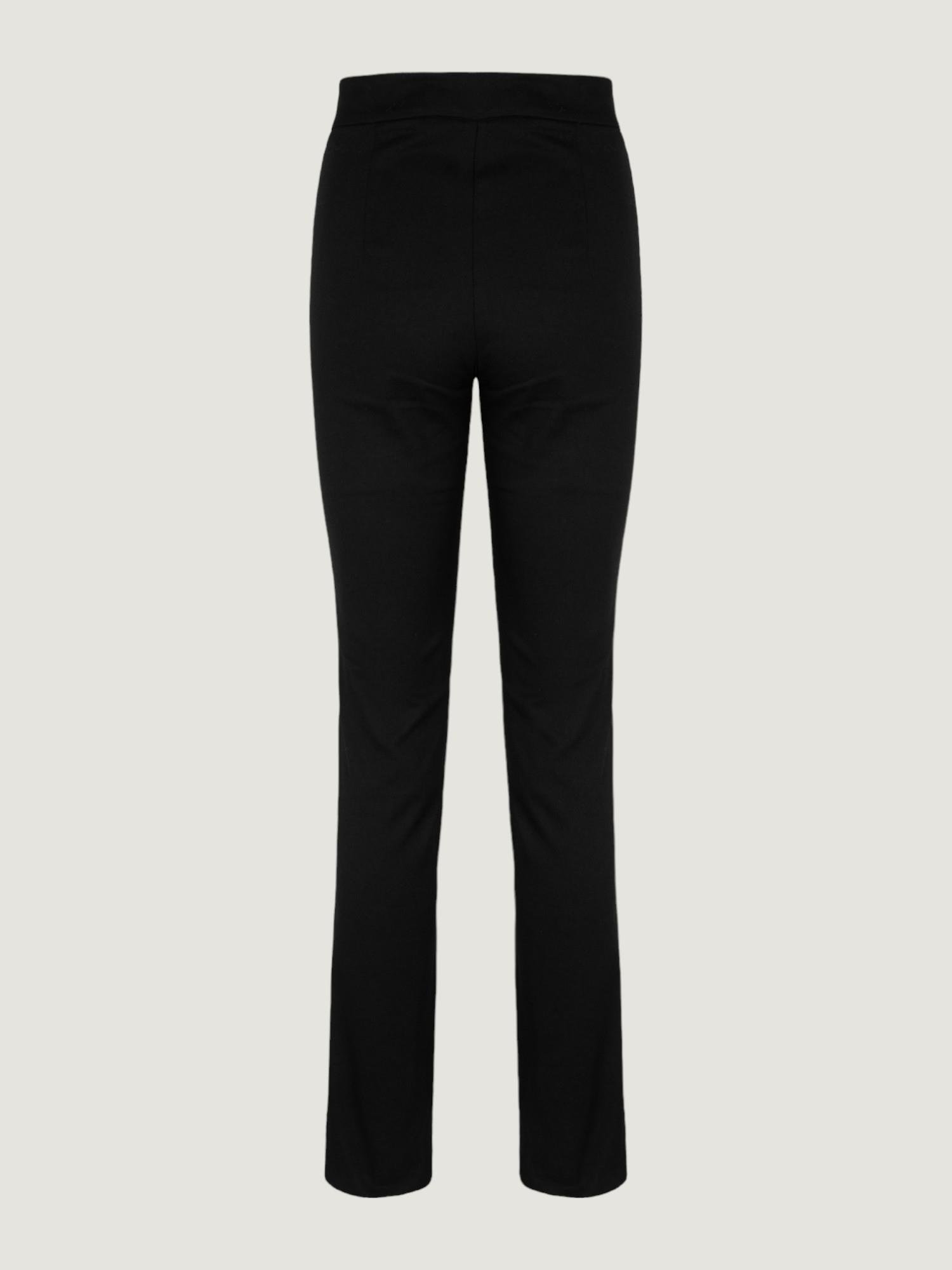 Paçası Yırtmaç Detaylı Skinny Pantolon - Siyah Pantolon Modelleri