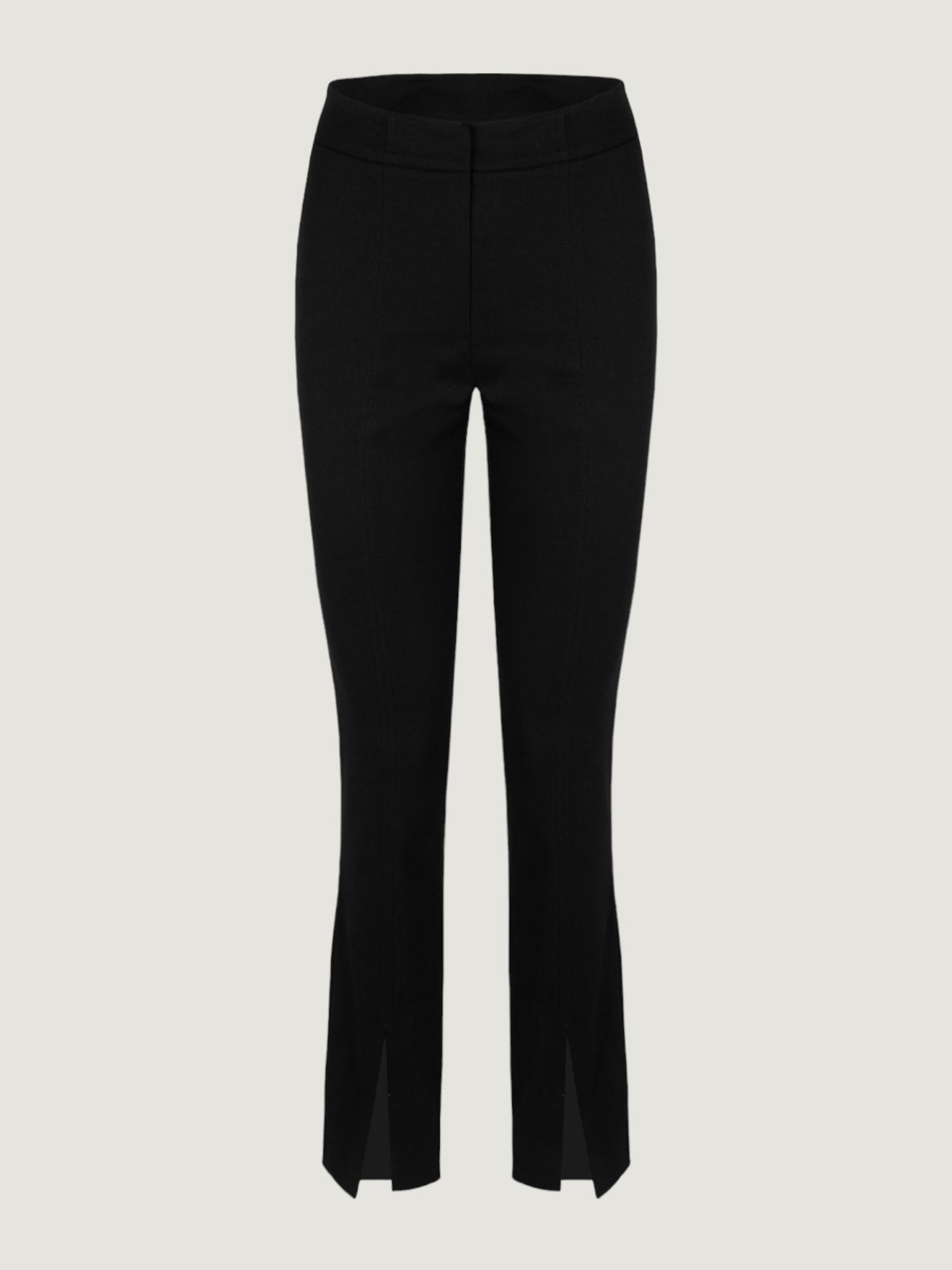 Paçası Yırtmaç Detaylı Skinny Pantolon - Siyah Pantolon Modelleri