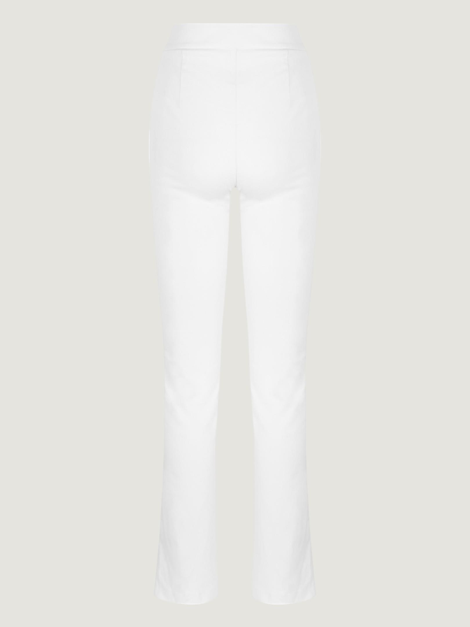 Paçası Yırtmaç Detaylı Skinny Pantolon - Beyaz Pantolon Modelleri