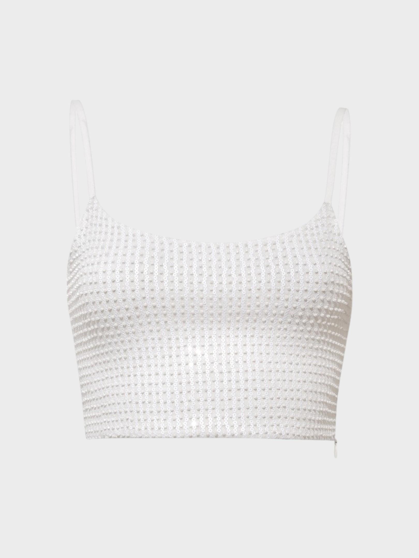 Payetli Crop Bluz Kategorisiz Modelleri