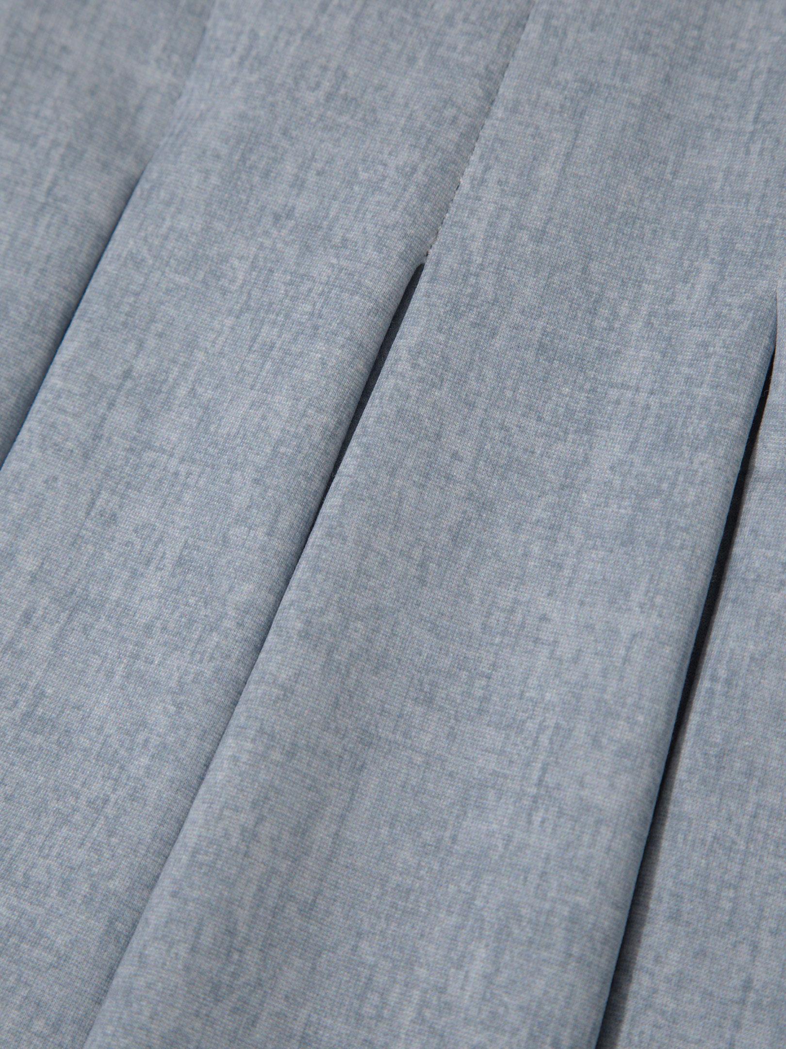 Pileli Şort Etek - Mavi Etek Modelleri