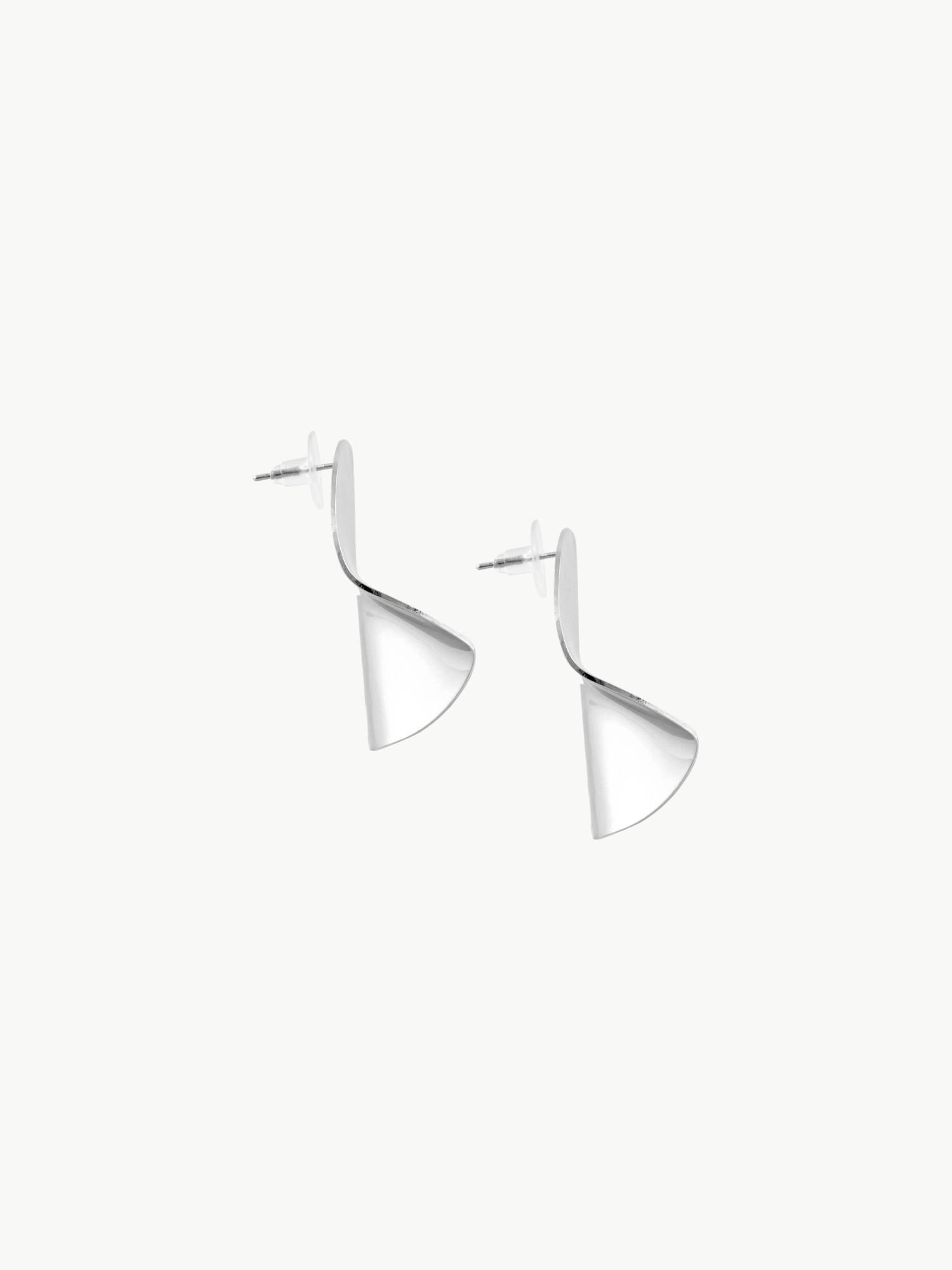 Şekilli Yarım Ay Küpe - Silver Küpe Modelleri