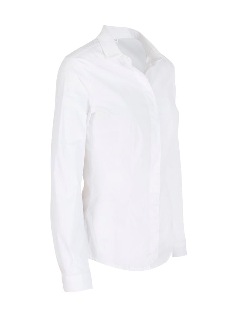 Slim Fit Basıc Gömlek - Beyaz