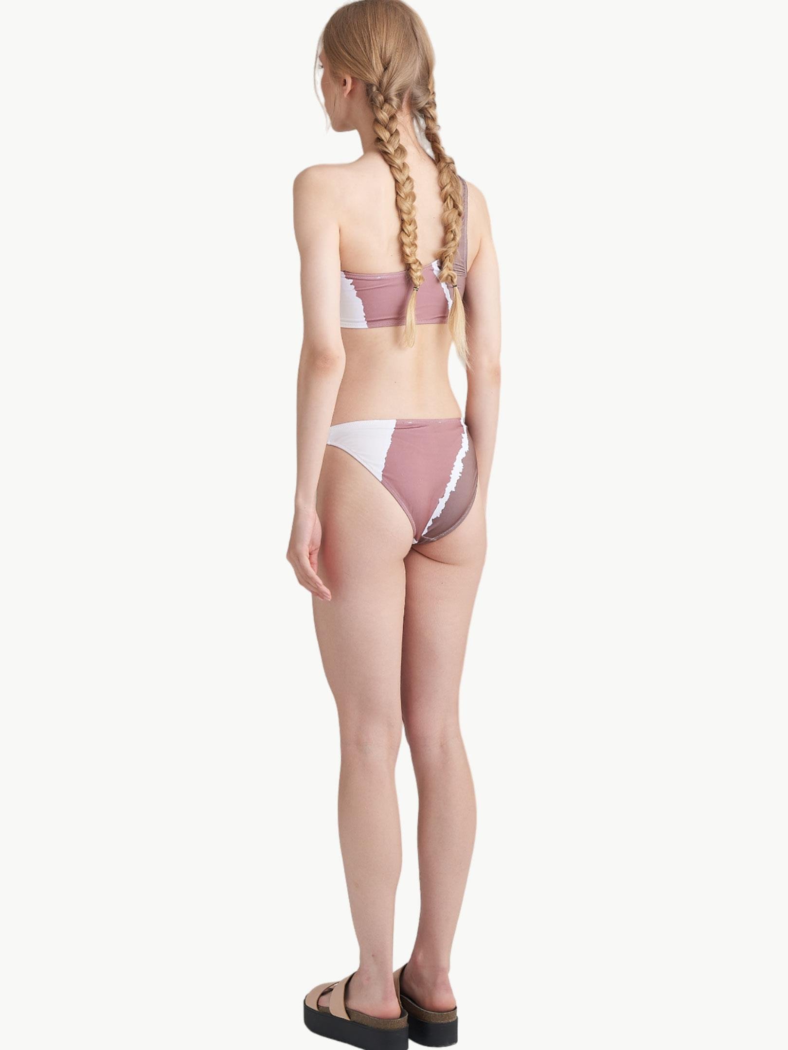 Tek Omuz Bikini Takımı - Kahve Mayo & Bikini Modelleri