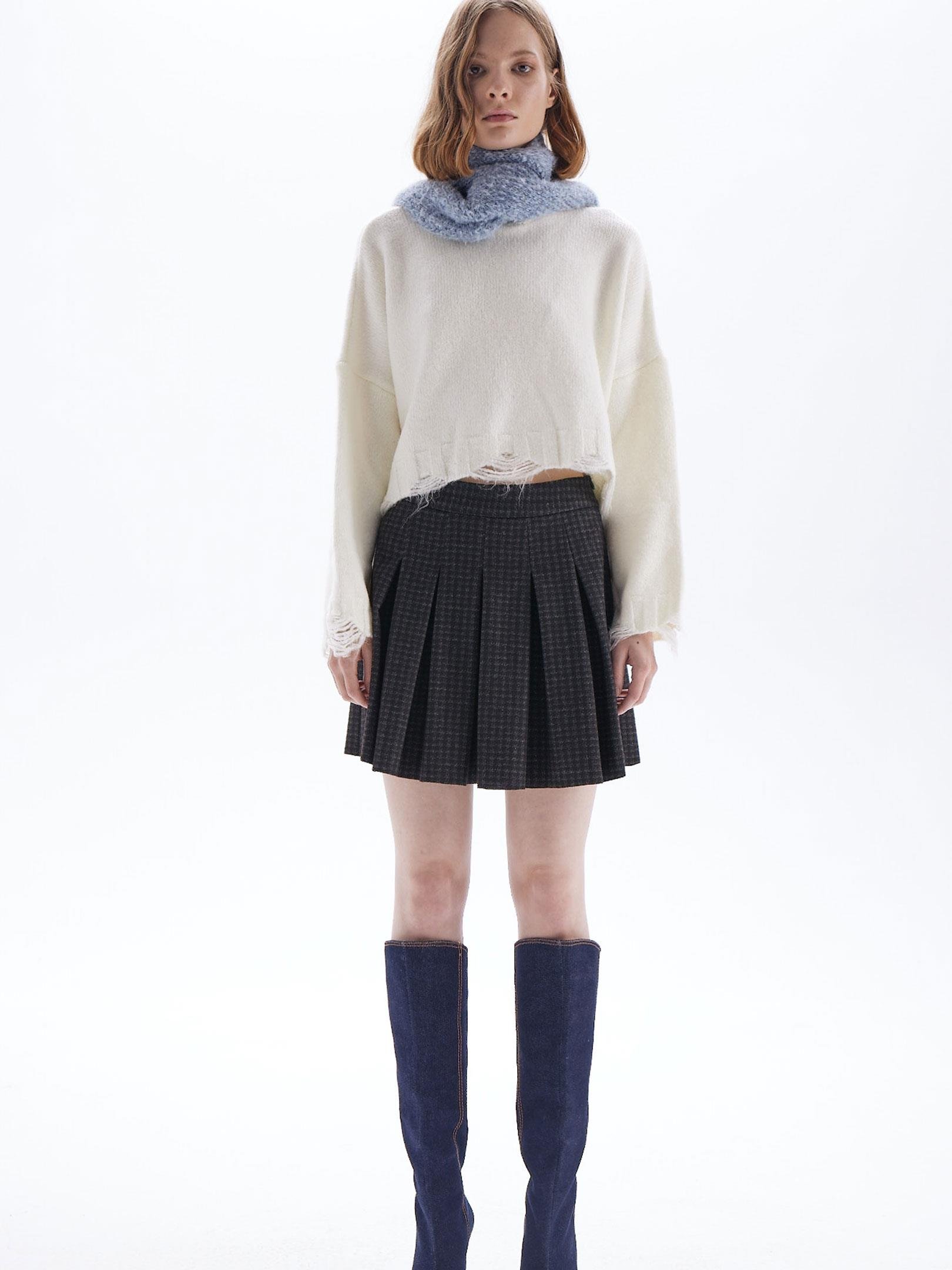 Triko Atkı - Mavi Atkı Modelleri