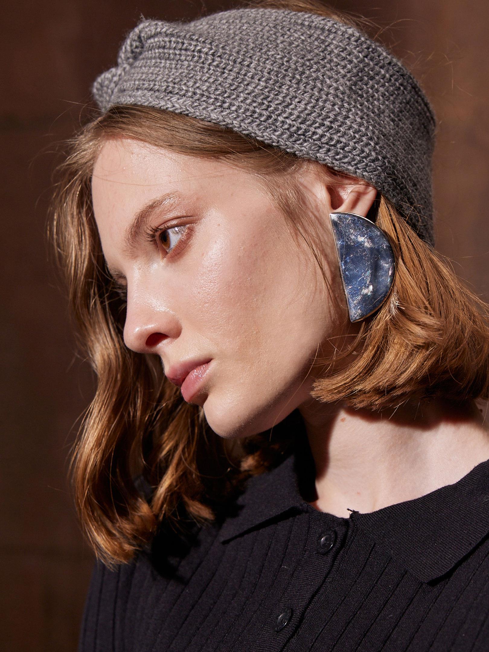 Triko Bandana - Gri Bere Modelleri