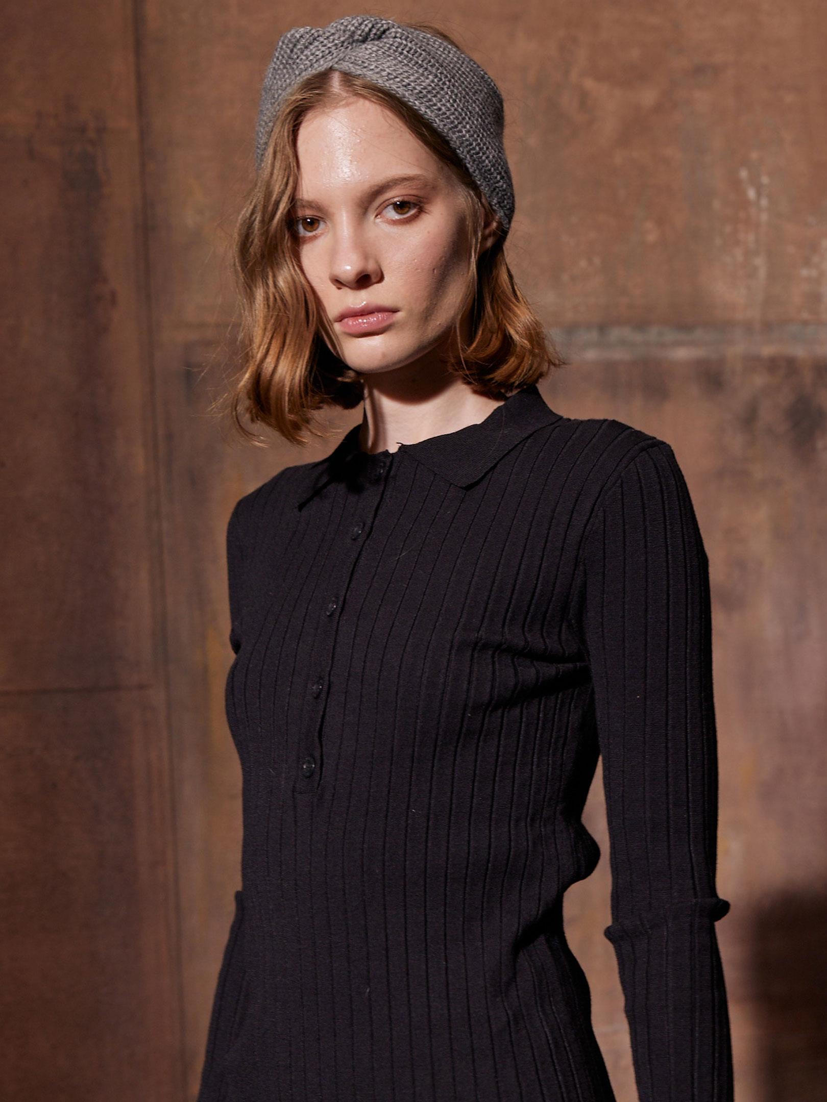 Triko Bandana - Gri Bere Modelleri