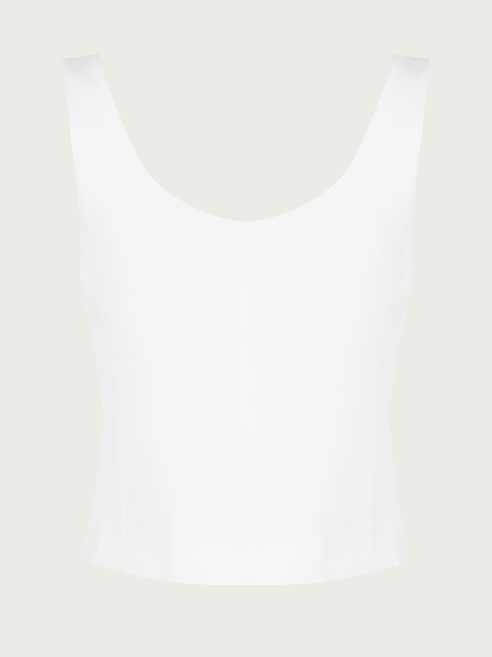 V Yaka Şık Yelek Bluz - Ekru Yelek Modelleri