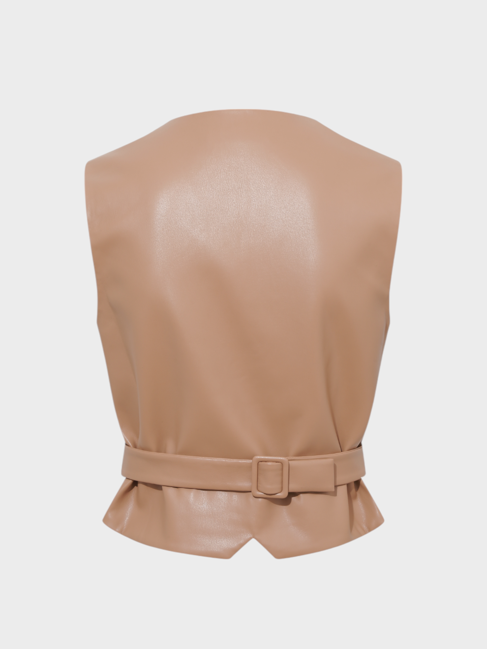 V Yakalı Fleto Cep Detaylı Deri Yelek Kategorisiz Modelleri