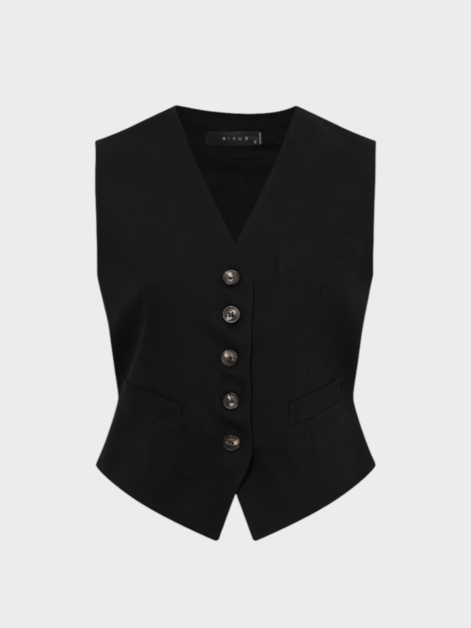 V Yakalı Fleto Cep Detaylı Yelek Kategorisiz Modelleri