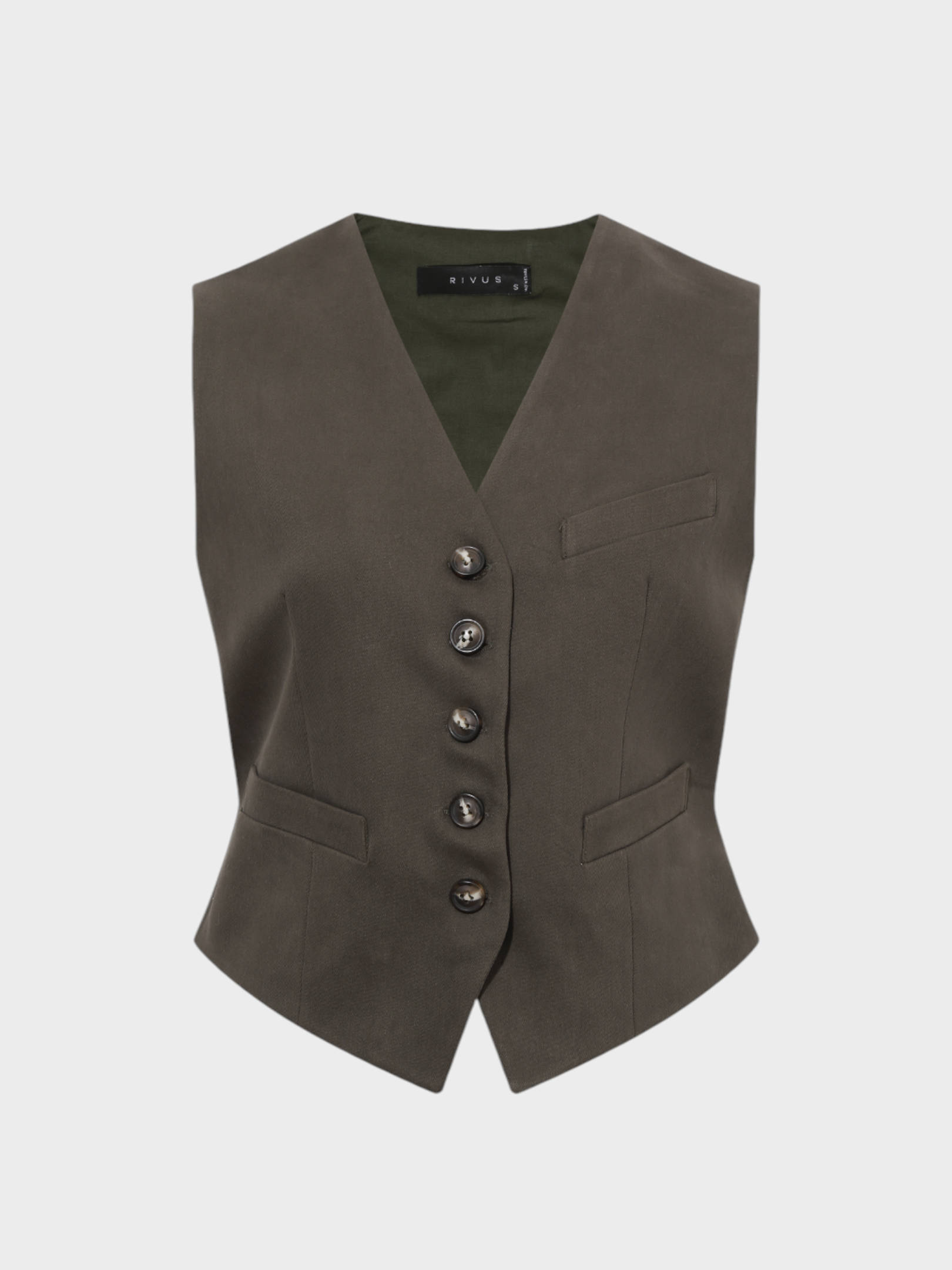 V Yakalı Fleto Cep Detaylı Yelek Kategorisiz Modelleri