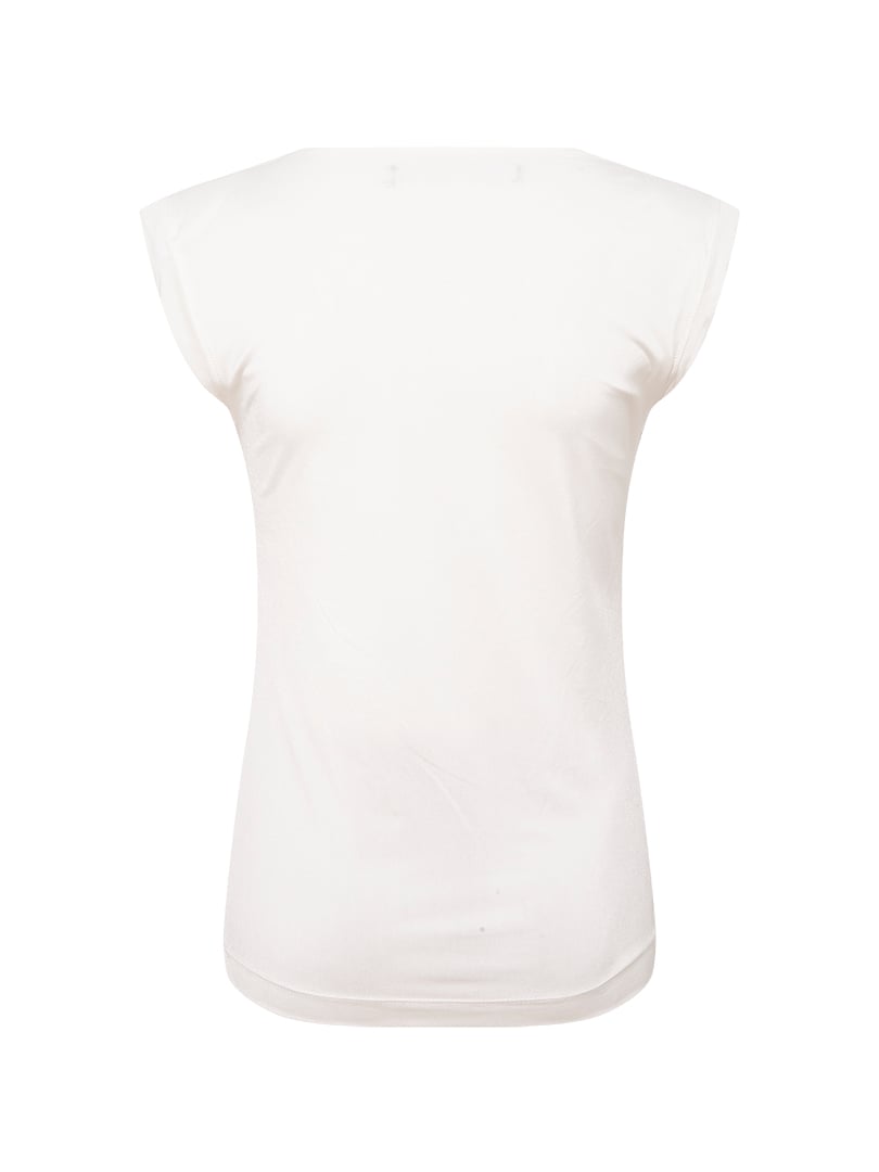 Vatkalı Jarse T-shirt - Ekru