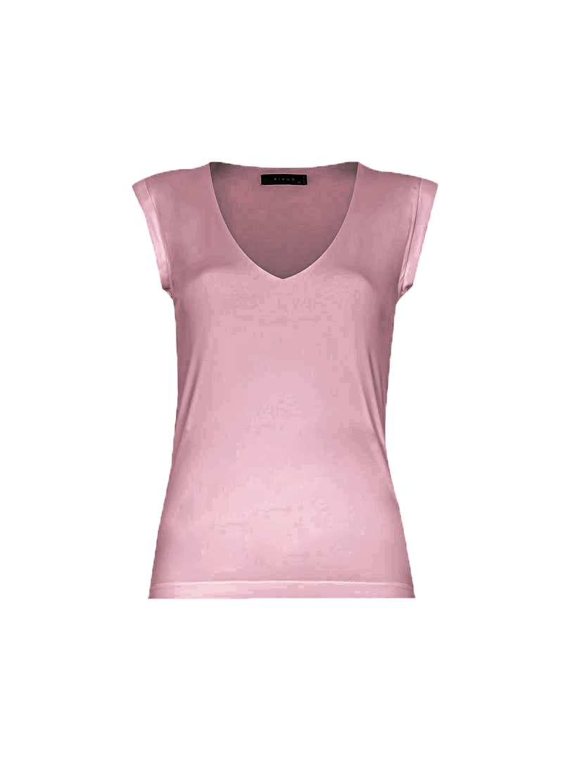 Vatkalı Jarse T-shirt - Gül Kurusu