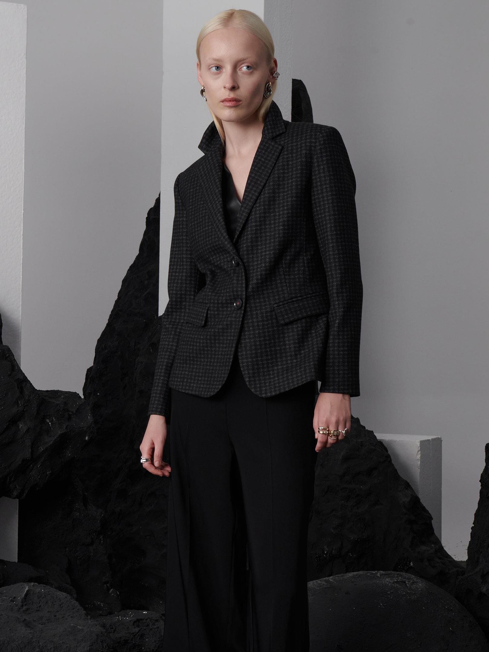 Vatkalı Slim Fit Ceket - Antrasit Ceket Modelleri