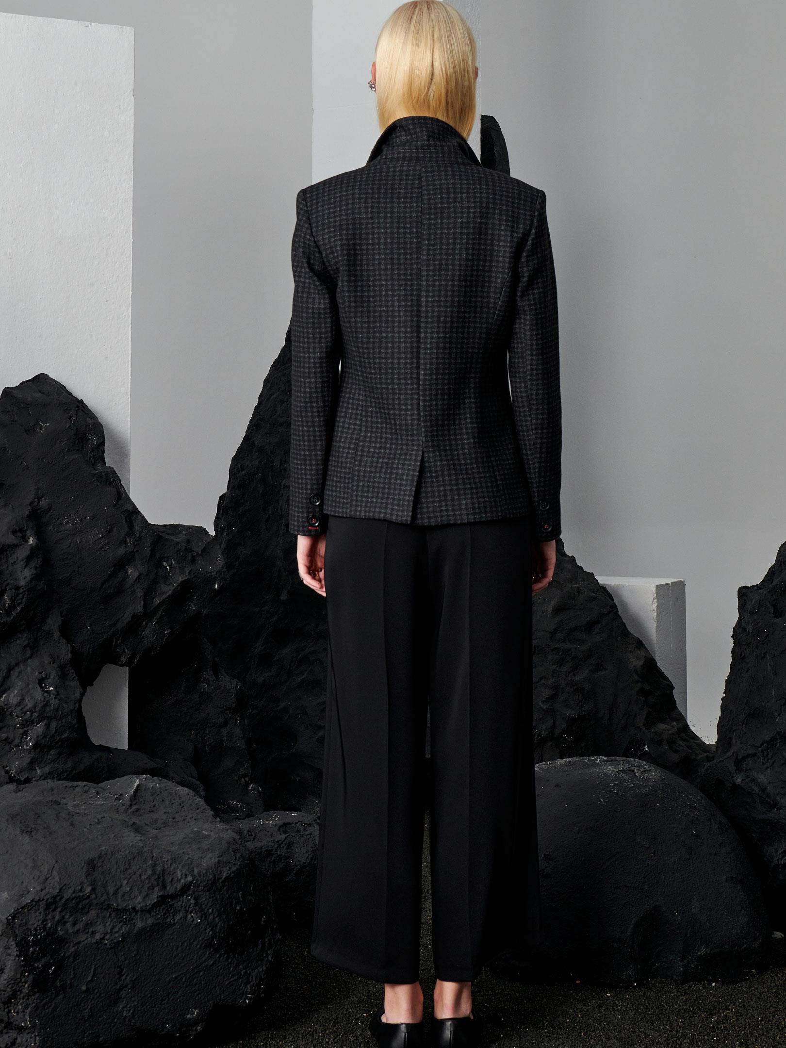 Yandan Fermuarlı Dökümlü Pantolon - Siyah Pantolon Modelleri