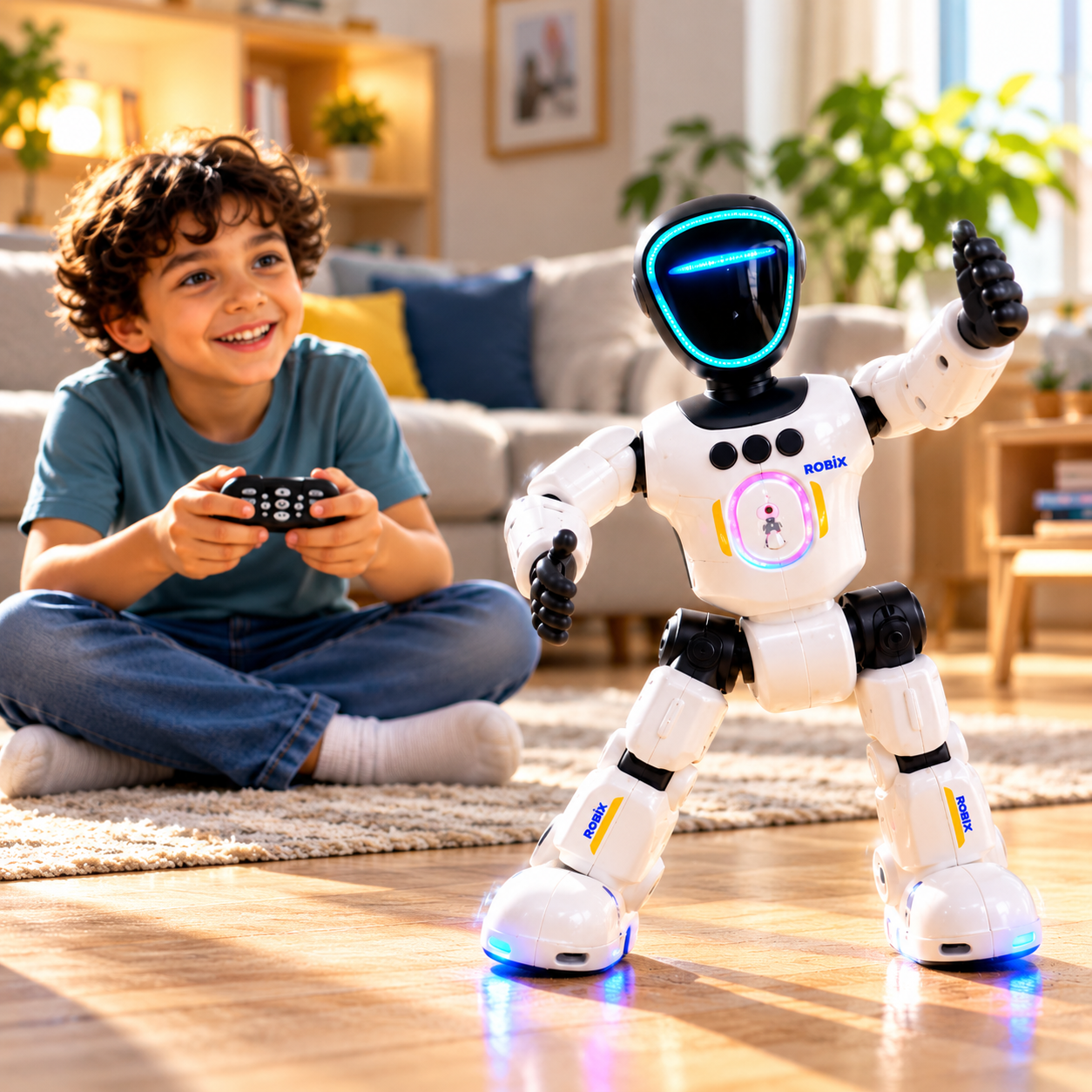  Konuşan Akıllı Robot Oyuncak,Uzaktan Kumandalı, Dans Eden, Müzikli ve Işıklı Eğitici Çocuk Robotu 