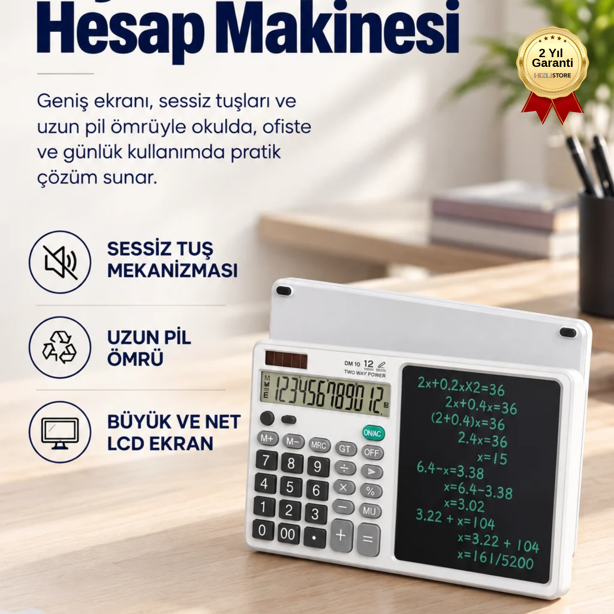  LCD Ekranlı Djital Hesap Makinesi  
