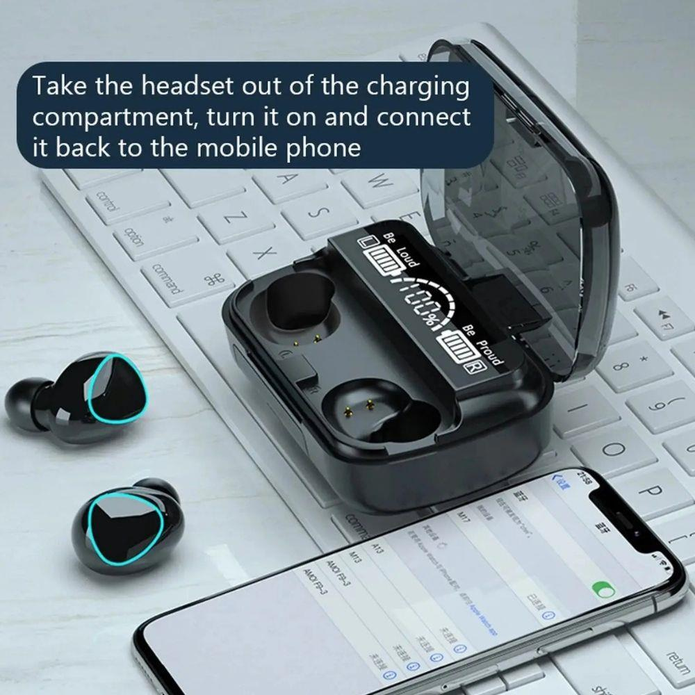  Yüksek Ses Kaliteli M10 Kablosuz Gürültü Engelleyici Mikrofonlu Bluetooth Kulaklık V5.3 