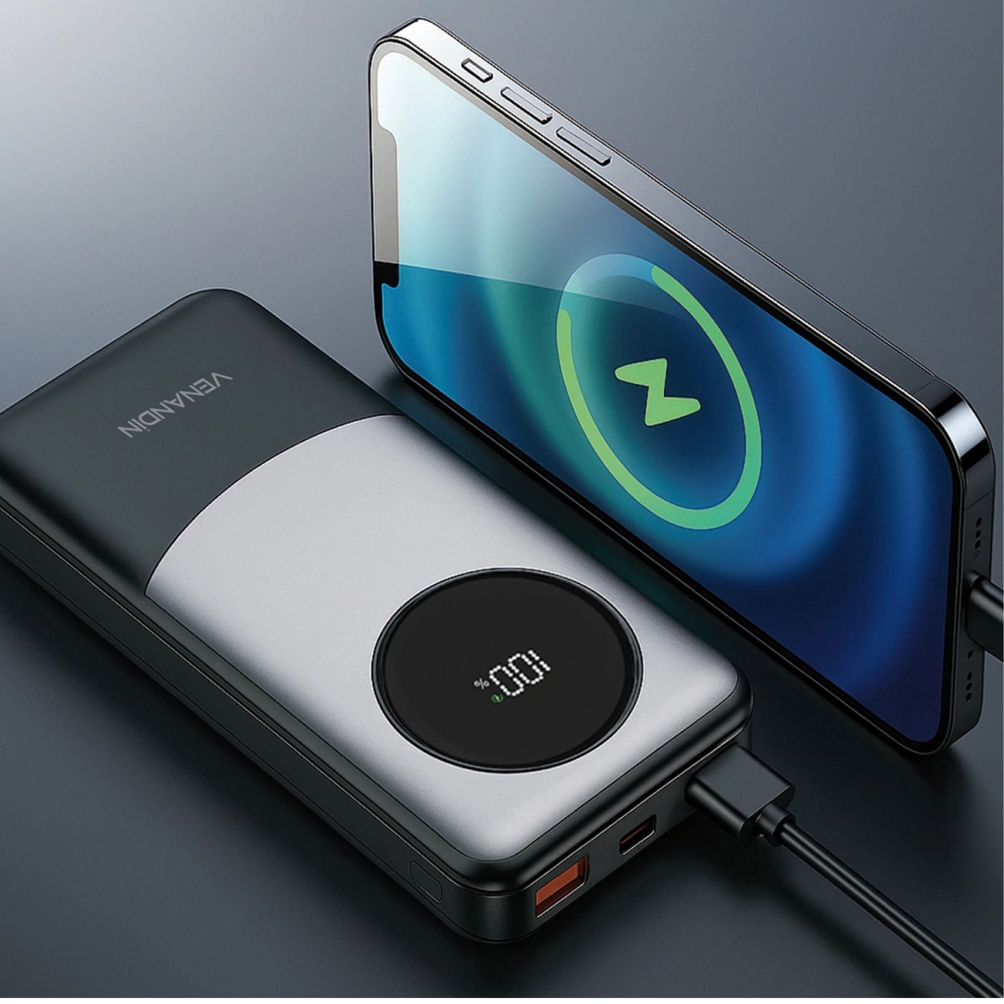 10.000 mAh Powerbank 22.5W Hızlı Şarjlı Dijital Göstergeli Taşınabilir Şarj Cihazı 