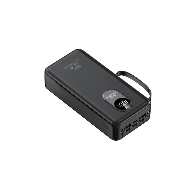 30.000mAH  22.5W 3A Hızlı Şarjlı Dahili Kablolu LCD Göstergeli Hızlı PowerBank 