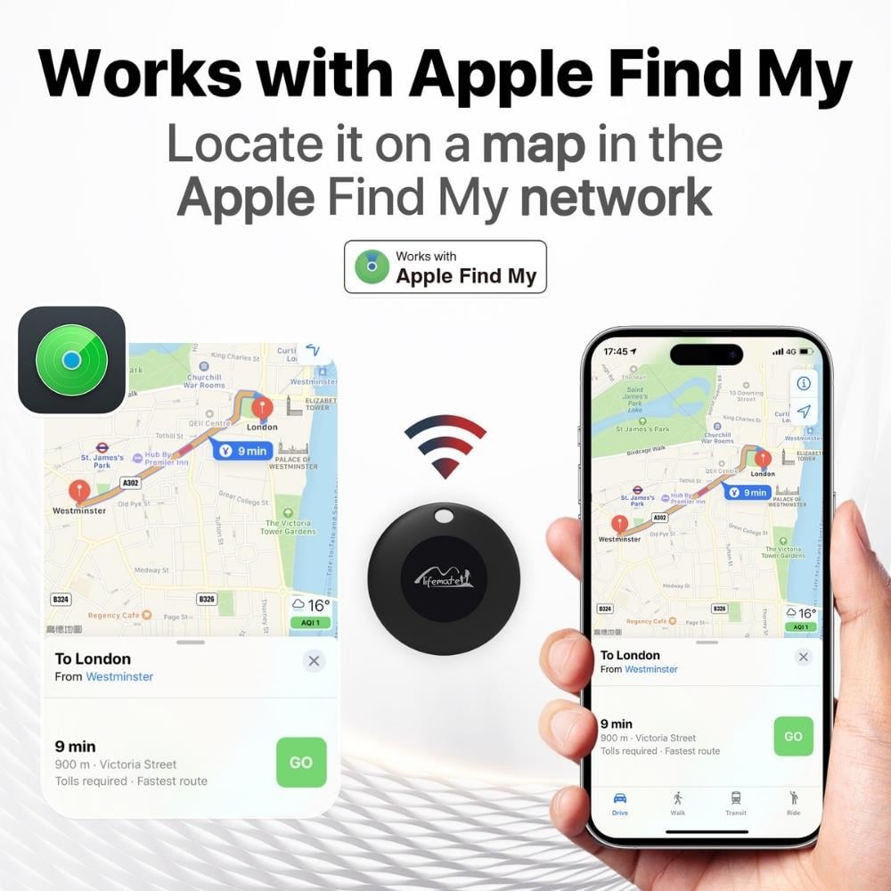 4lü Life Tag GPS Takip Cihazı Apple Find My Uyumlu 