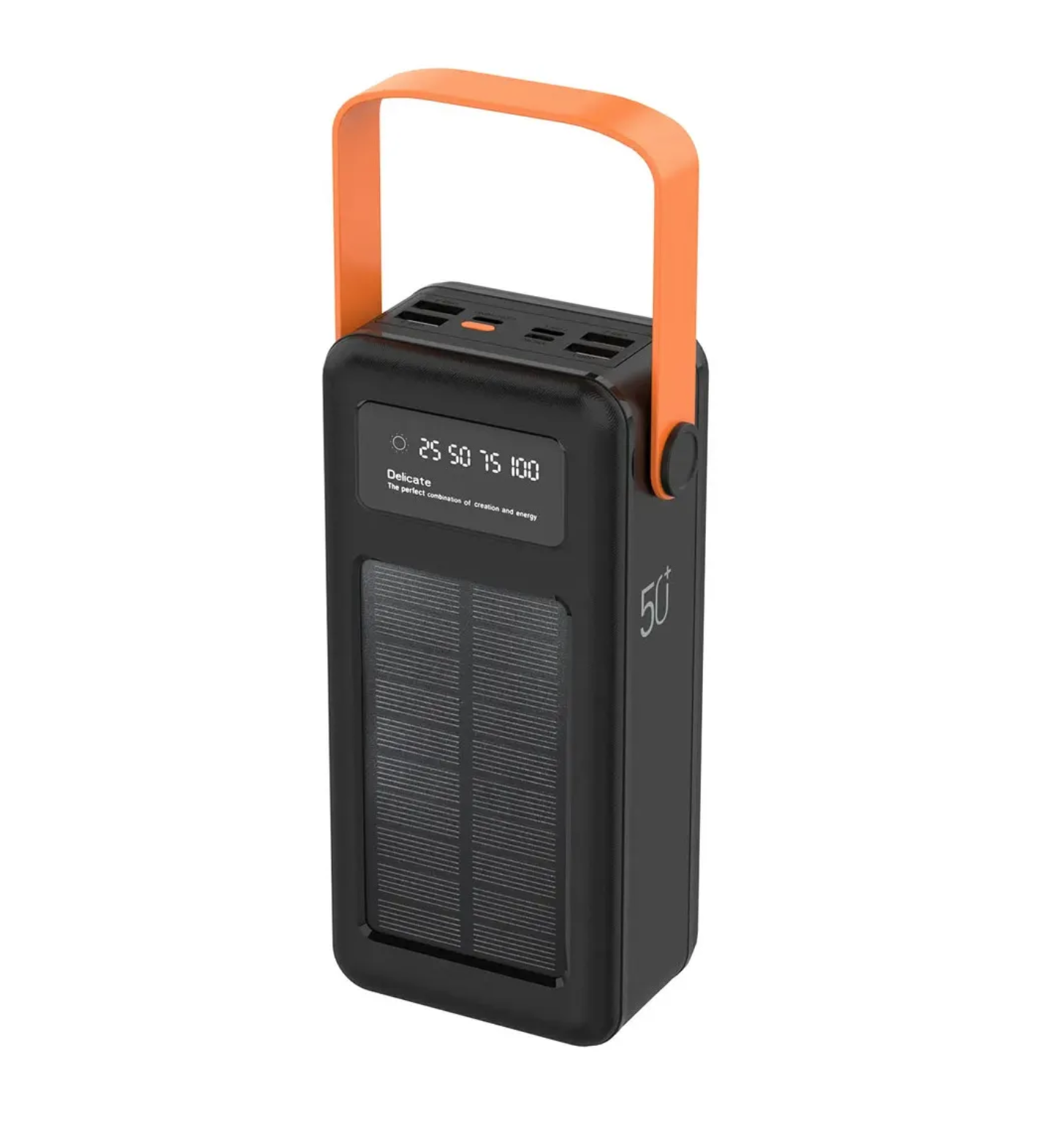 50,000mAh Dahili Mikro Type-C, Lightning, LCD Göstergeli Powerbank 