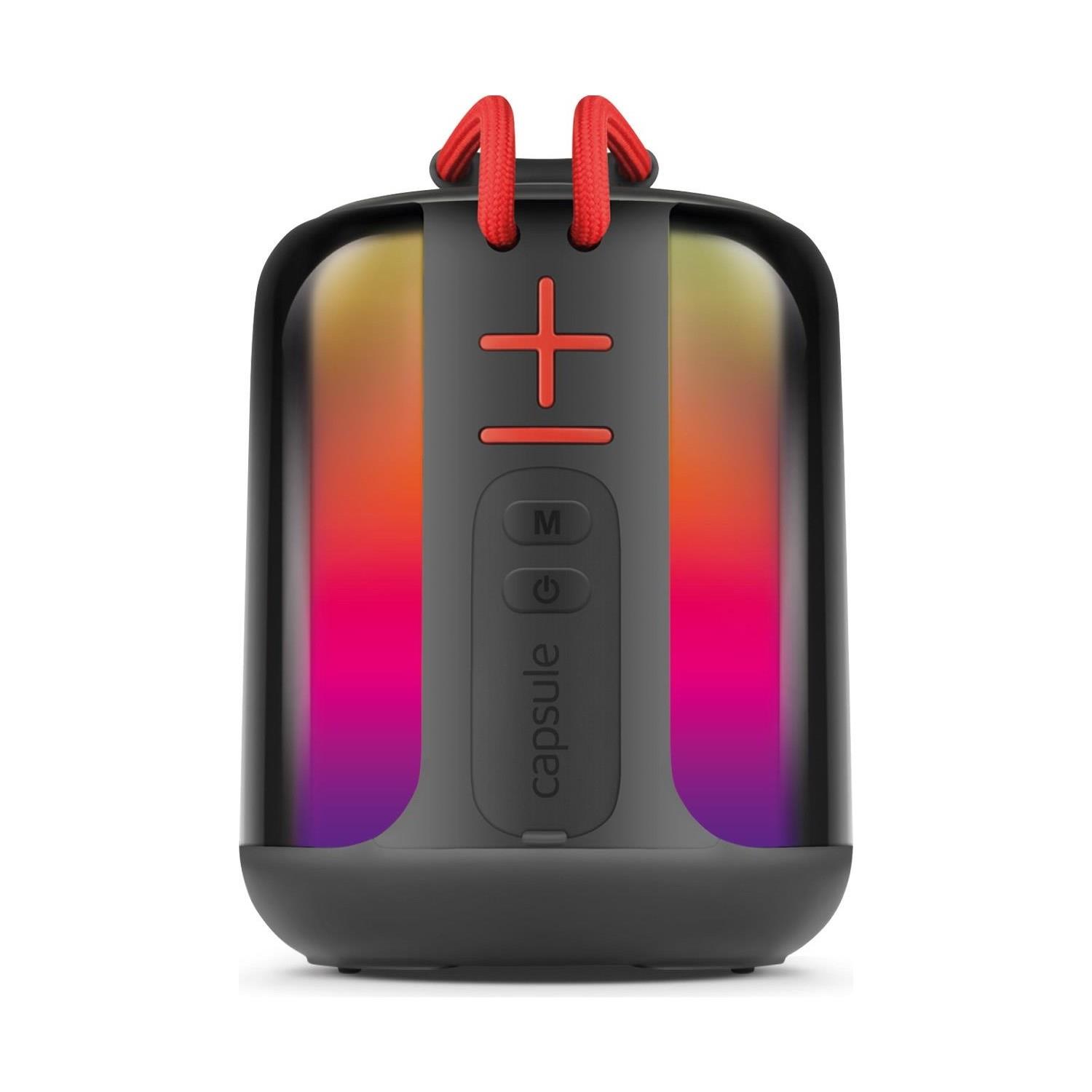 Powerway Capsule Taşınabilir Bluetooth Hoparlör Ses Bombası Yüksek Ses Gücü Sese Duyarlı LED Işık