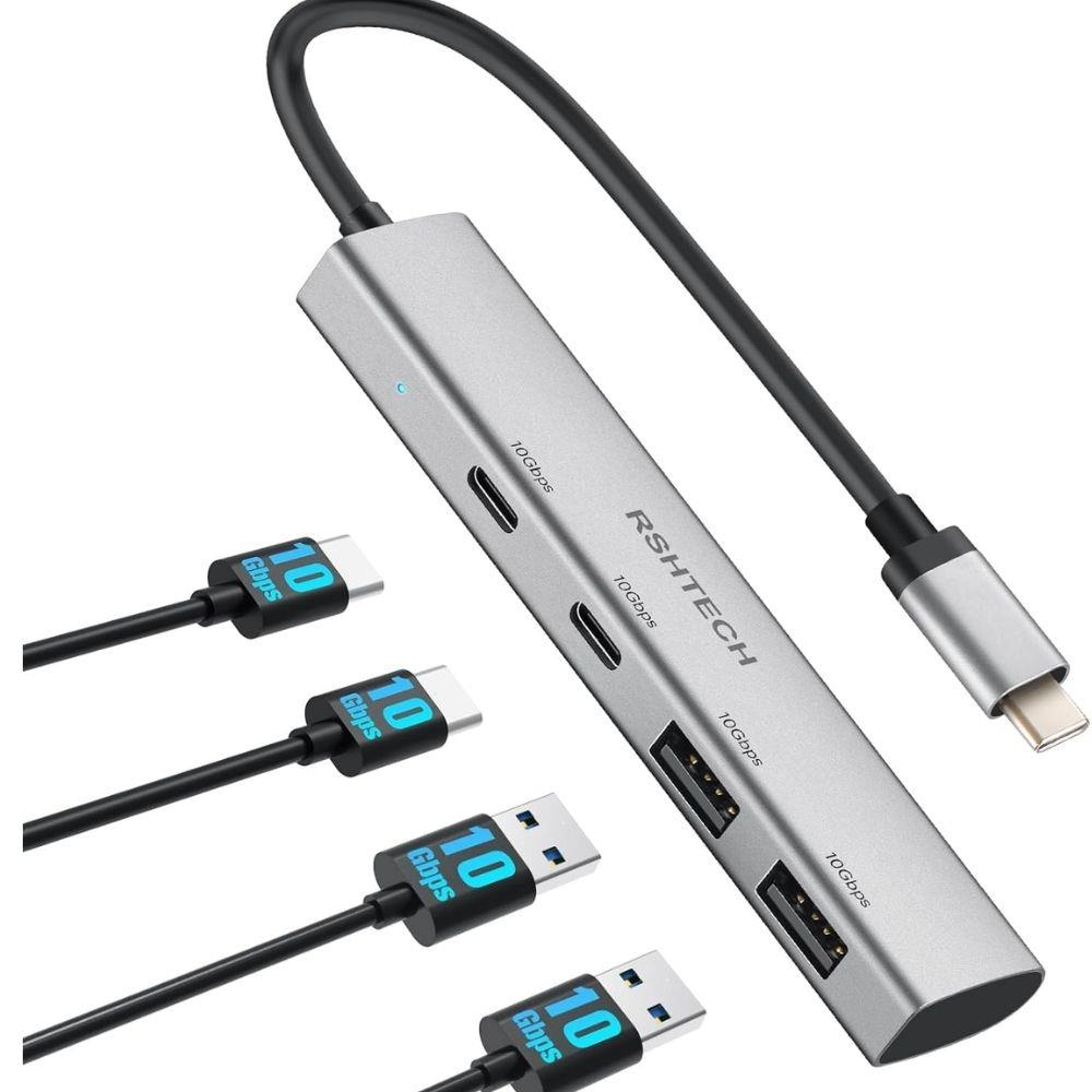 ACL 7 in 1 USB-C Hub Çoklayıcı USB-A USB-C HDMI SD TF Kart Girişli Metal Adaptör Dönüştürücü 