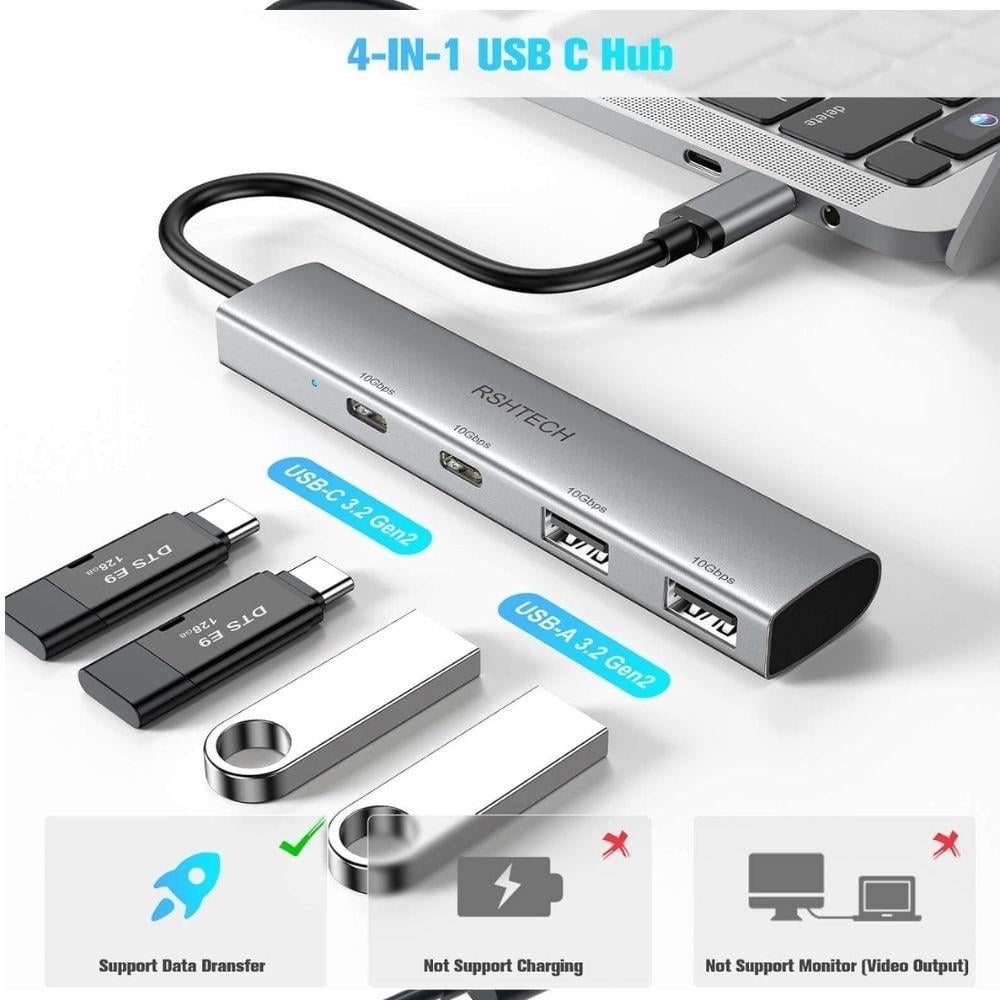 ACL 7 in 1 USB-C Hub Çoklayıcı USB-A USB-C HDMI SD TF Kart Girişli Metal Adaptör Dönüştürücü 