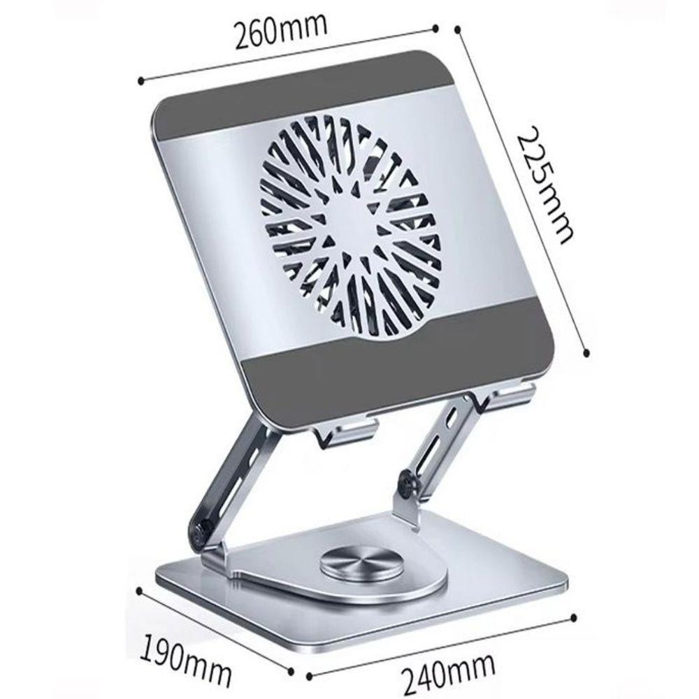 ACL L122 10-17.3 inç Fanlı 360° Döner Magnetli Laptop Telefon Standı Karbon Fiber Gövde 