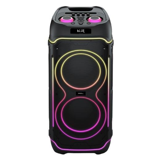 ACS-4 100W Gücünde 2x10”inch Hoparlörlü Mikrofonlu, RGB Işıklı Bluetooth Hoparlör 