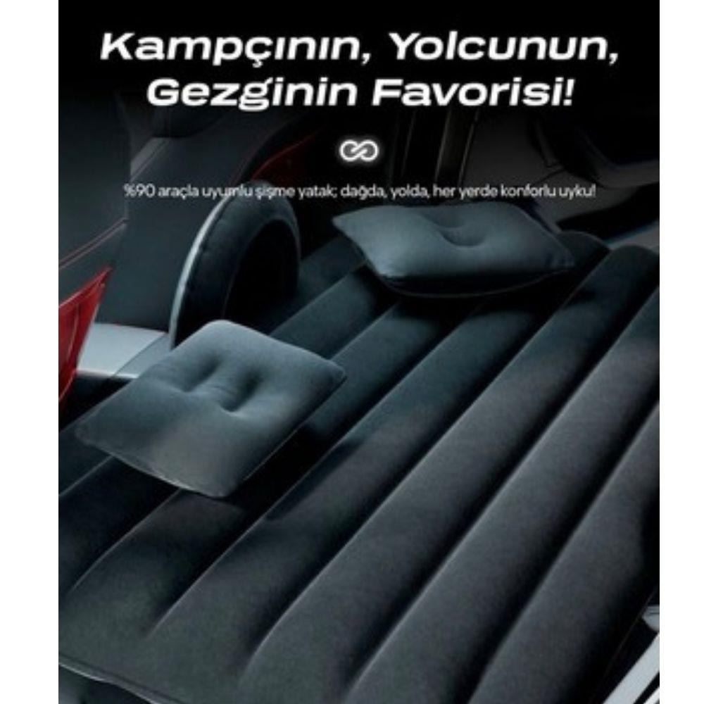 Araç İçin Şişme Yatak – Konforlu, Taşınabilir, Hızlı Kurulumlu Seyahat Yatak Seti 