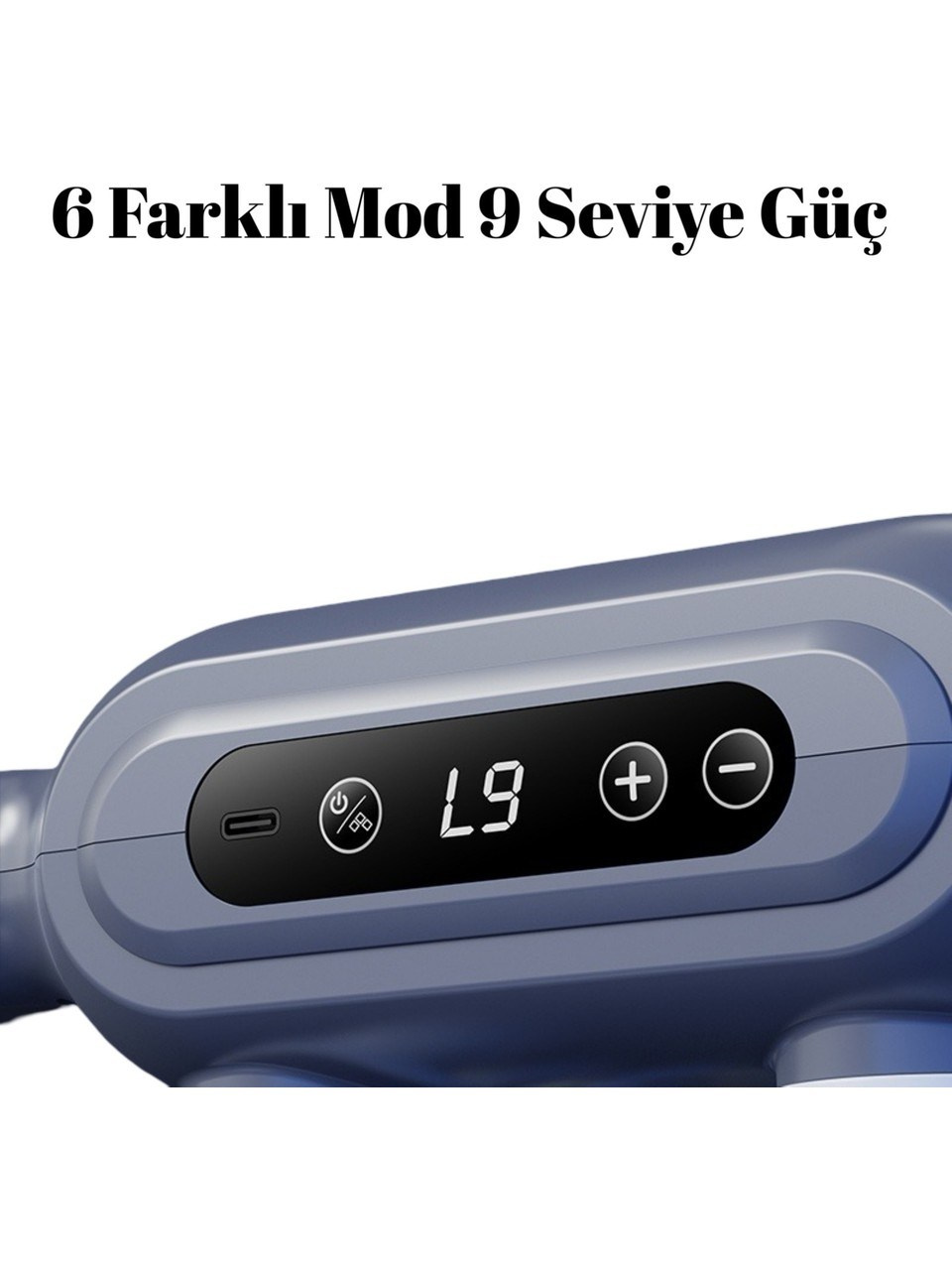 Beyaz 2000mAh  8 Başlıklı Titreşimli Elektrikli Vücut Masaj Cihazı 