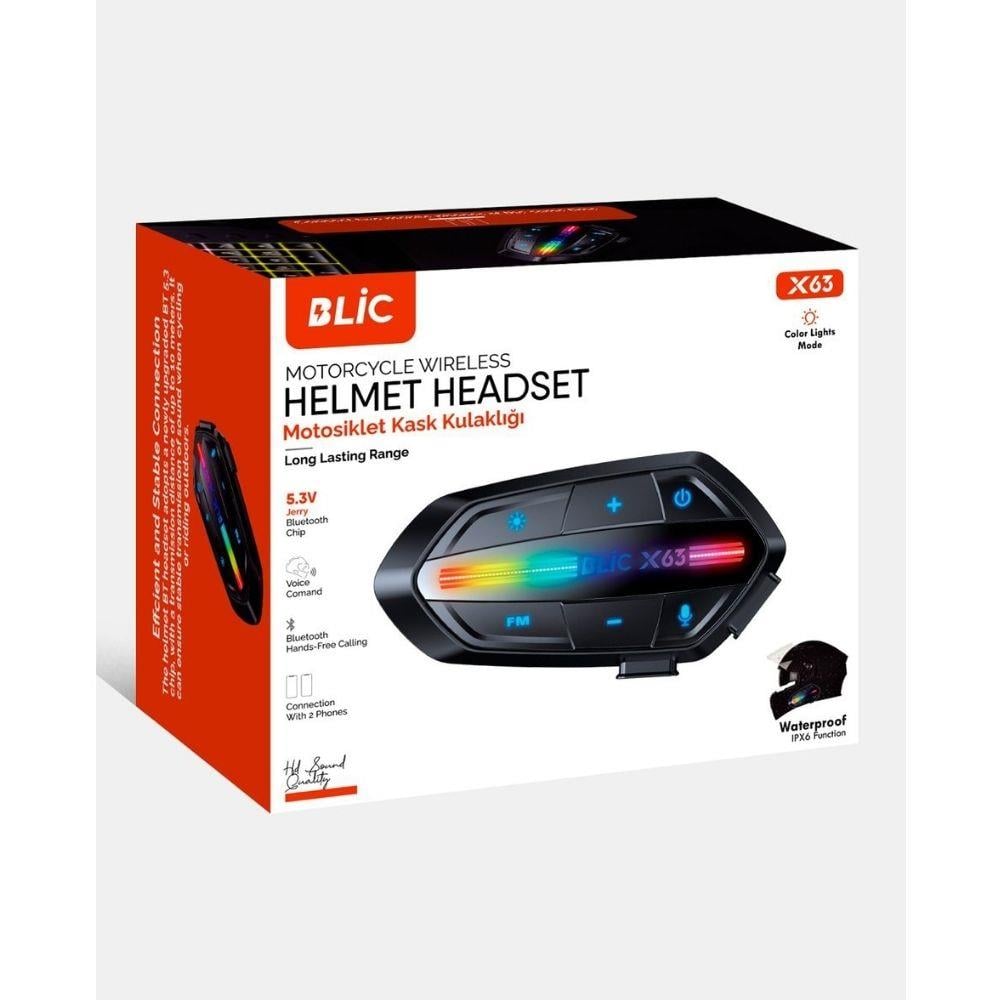 Bluetooth Intercom Kulaklık Seti - Motosiklet İçin Kablosuz ve Net İletişim Sistemi 