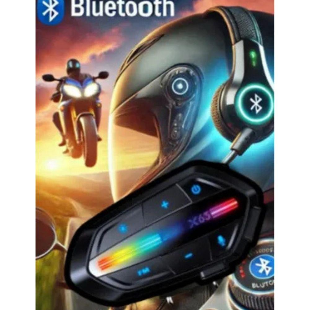 Bluetooth Intercom Kulaklık Seti - Motosiklet İçin Kablosuz ve Net İletişim Sistemi 