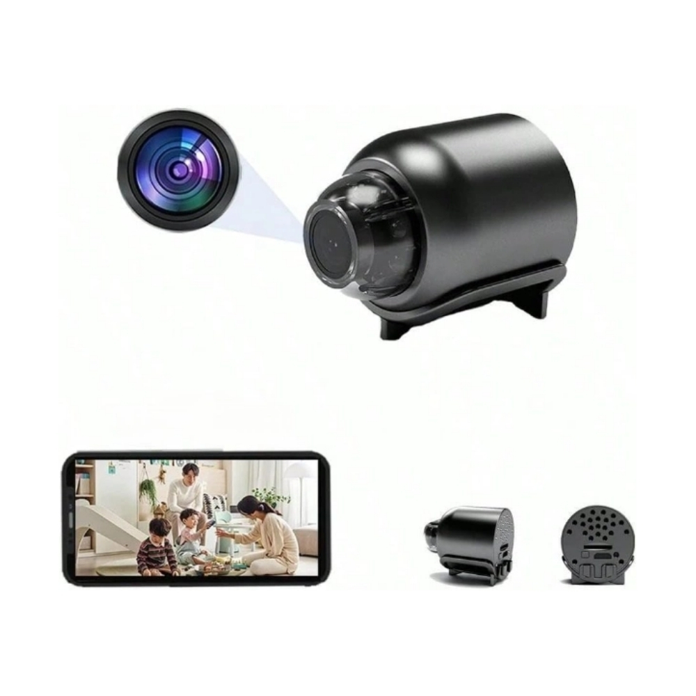 CMR-141 WiFi Akıllı Mini Kamera 1080p Full HD - Gece Görüşlü, Hareket Sensörlü Kablosuz Güvenlik ve Bebek Kamerası (Uzaktan İzleme) 